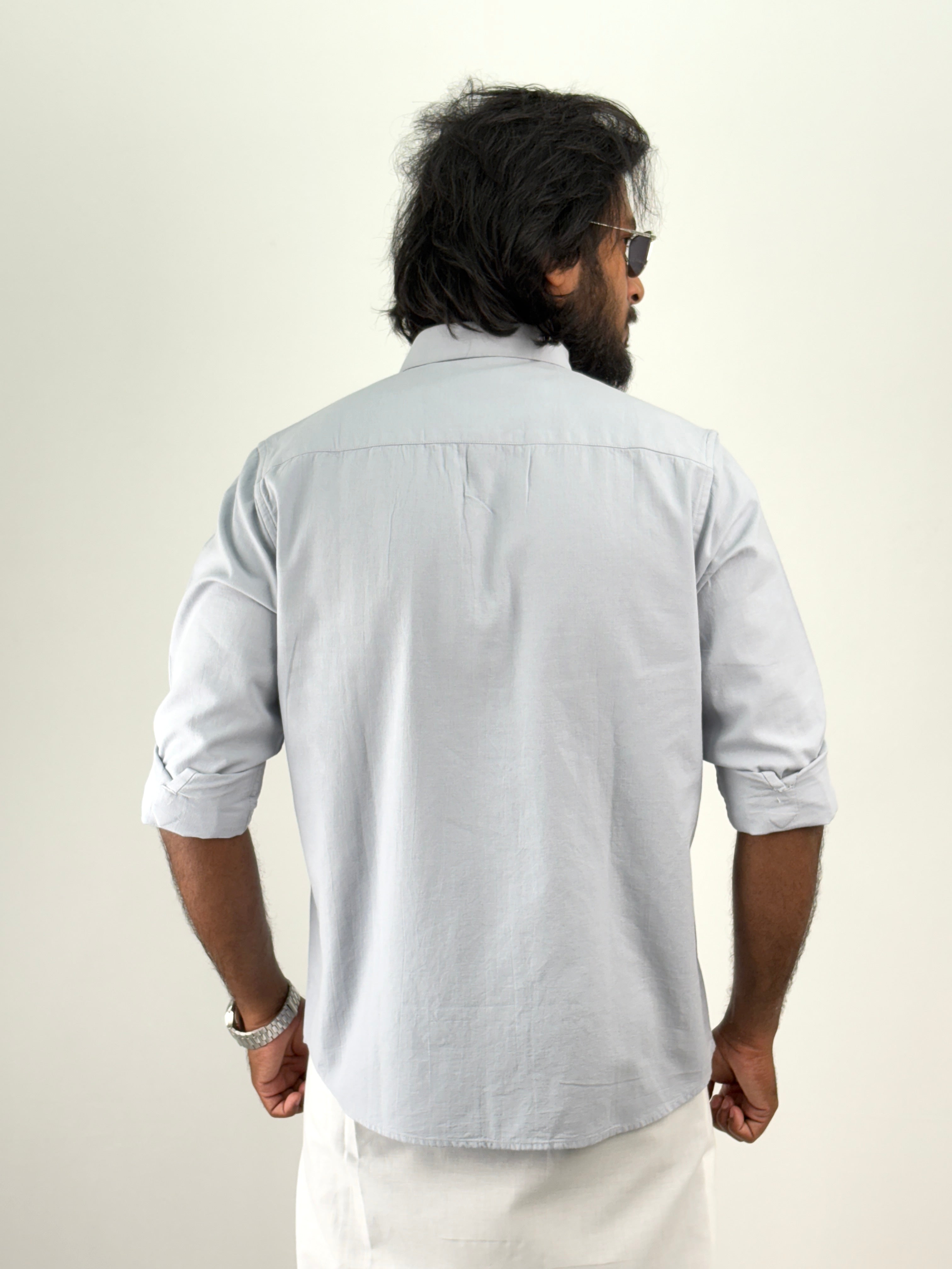 Light Blue Linen Shirt 1