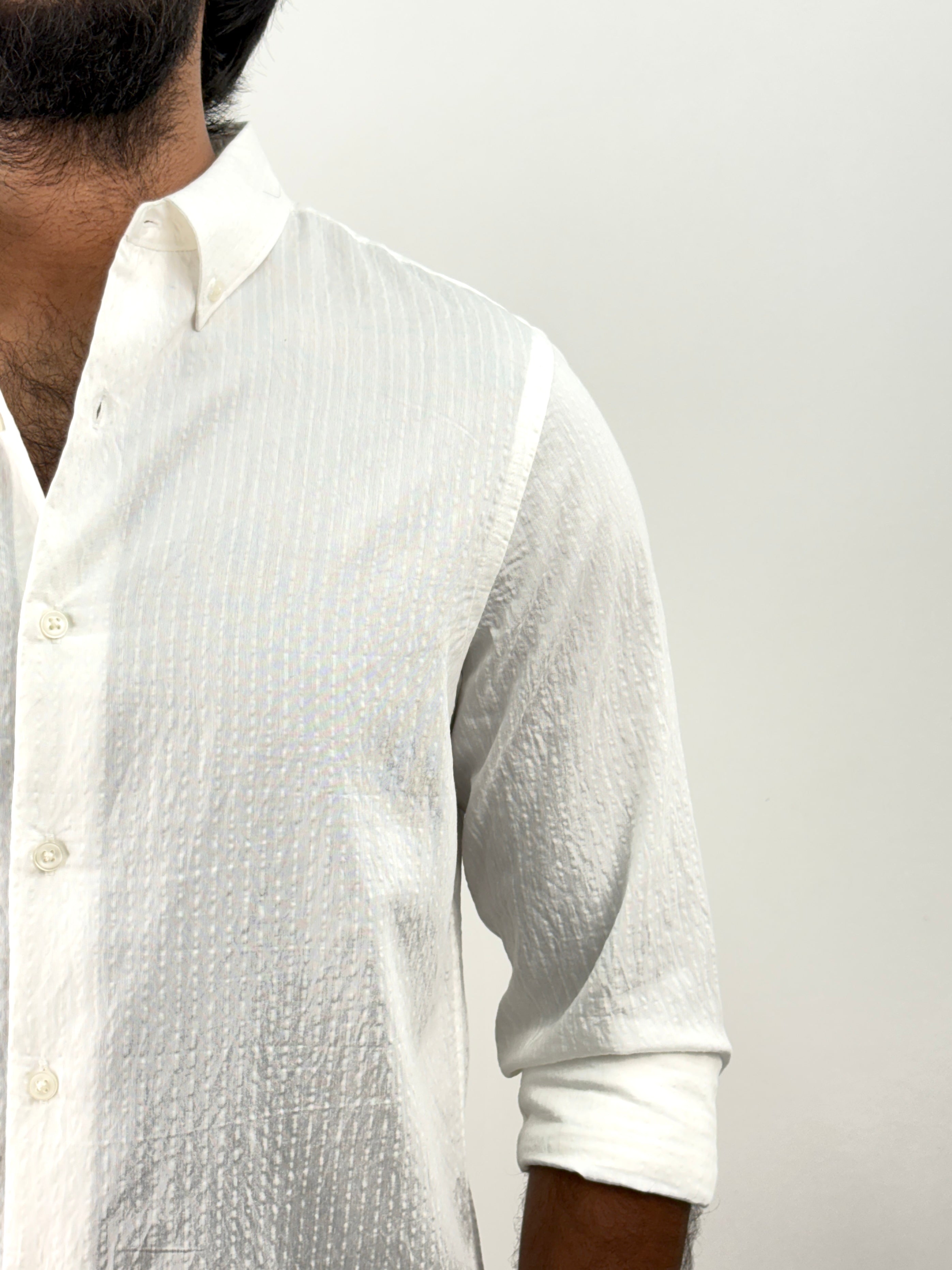 White IMP Stripe Shirt