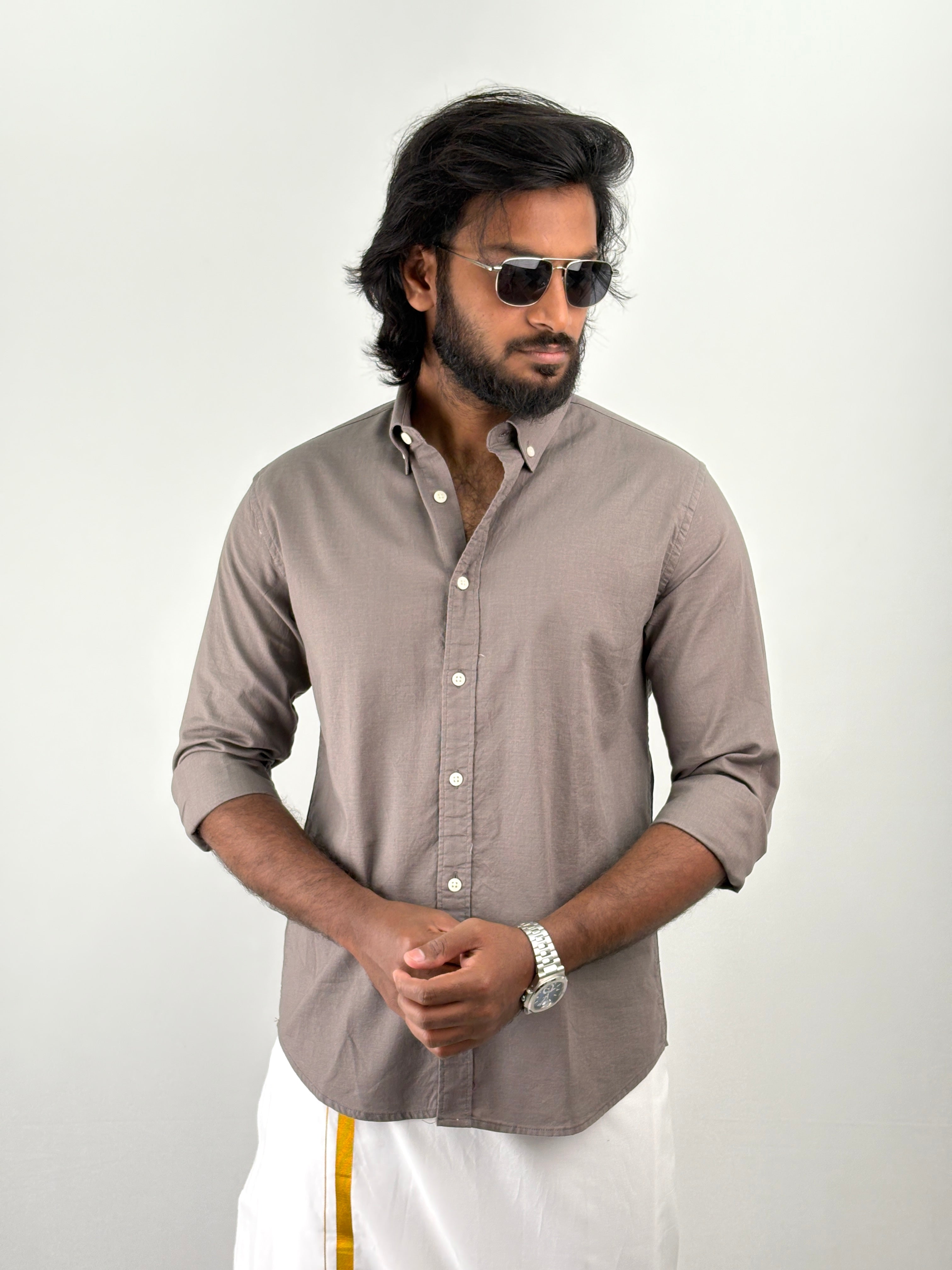 Grey Linen Shirt 1