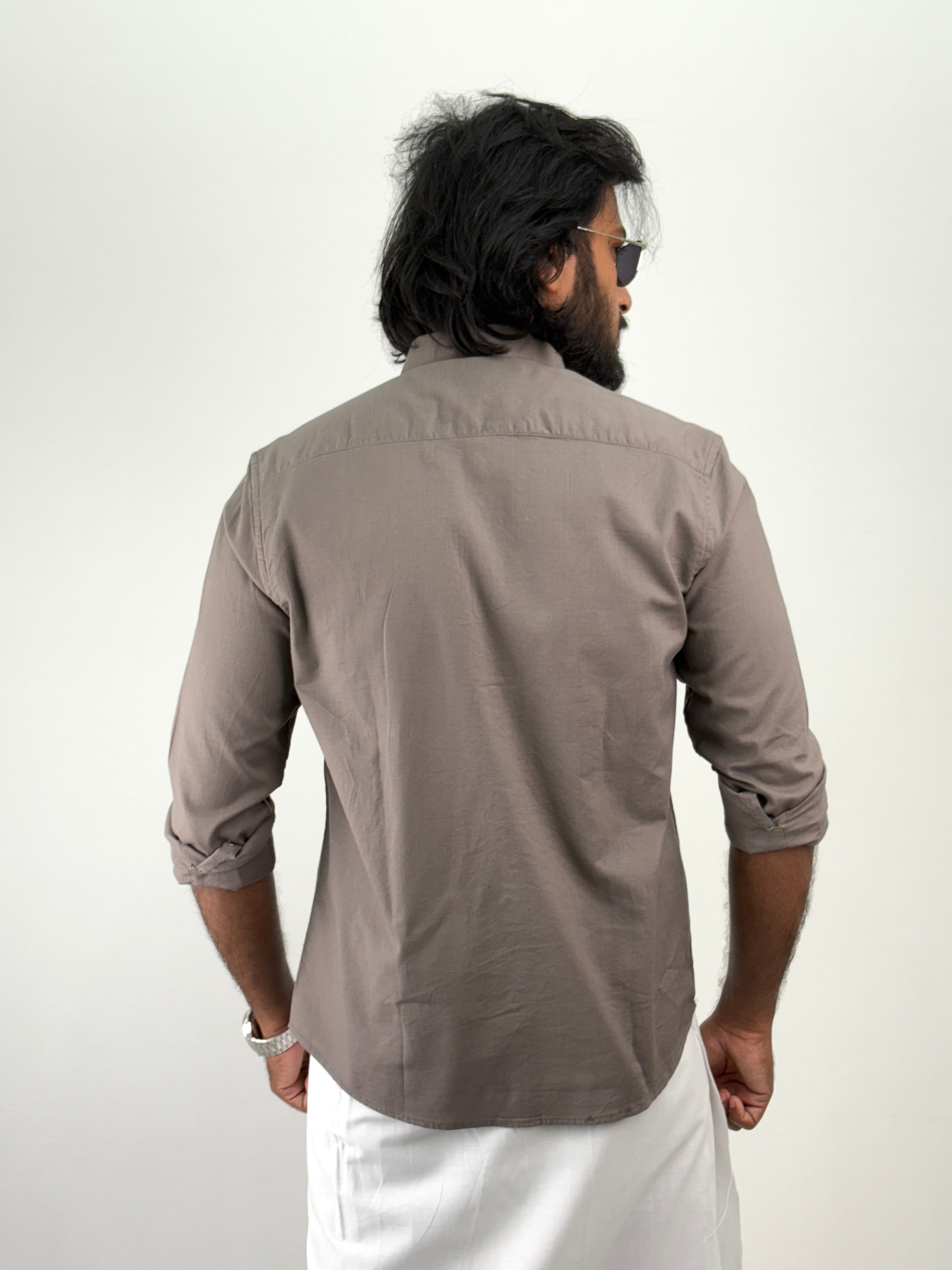 Grey Linen Shirt 1