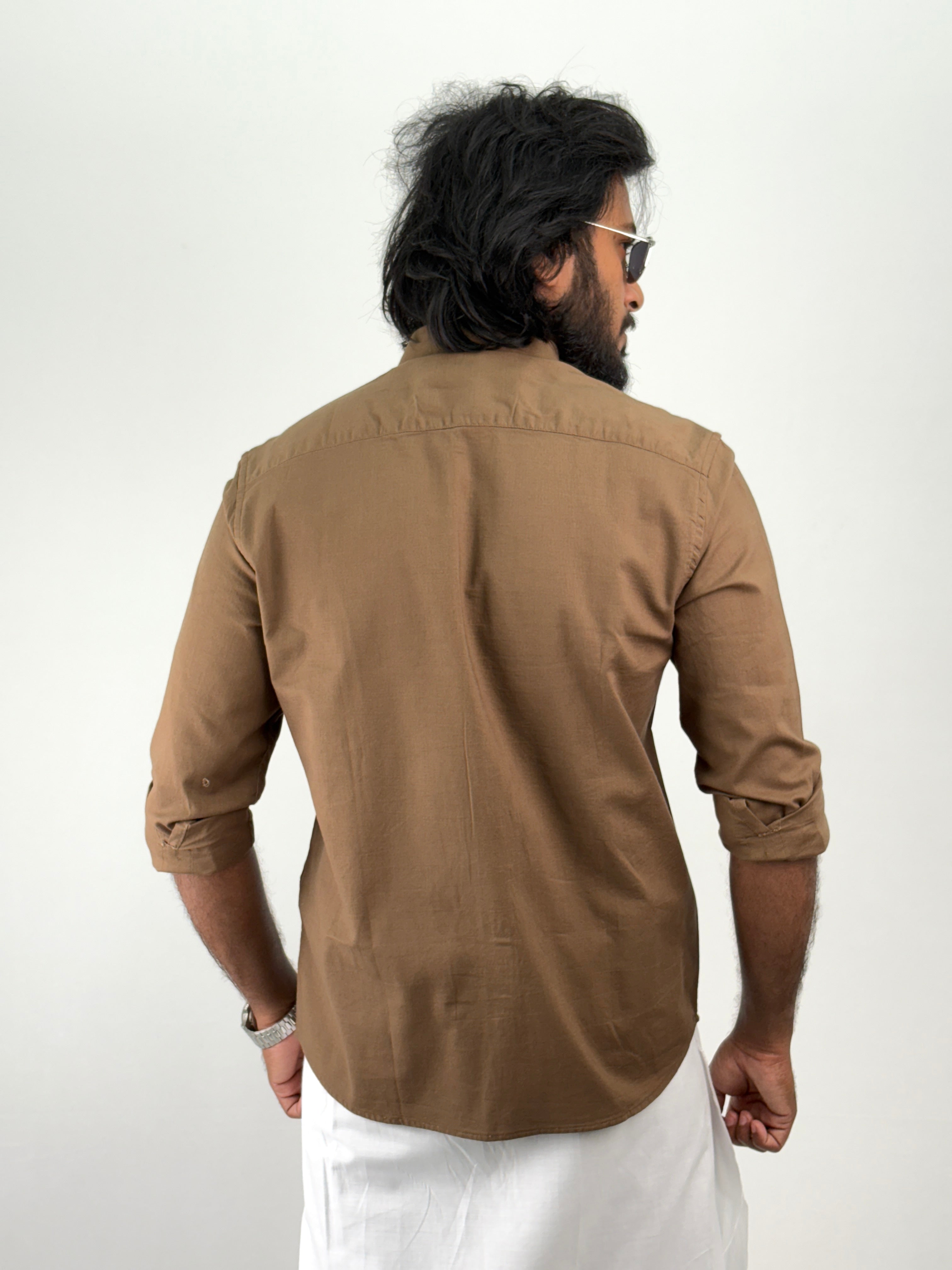 Brown Linen Shirt 1