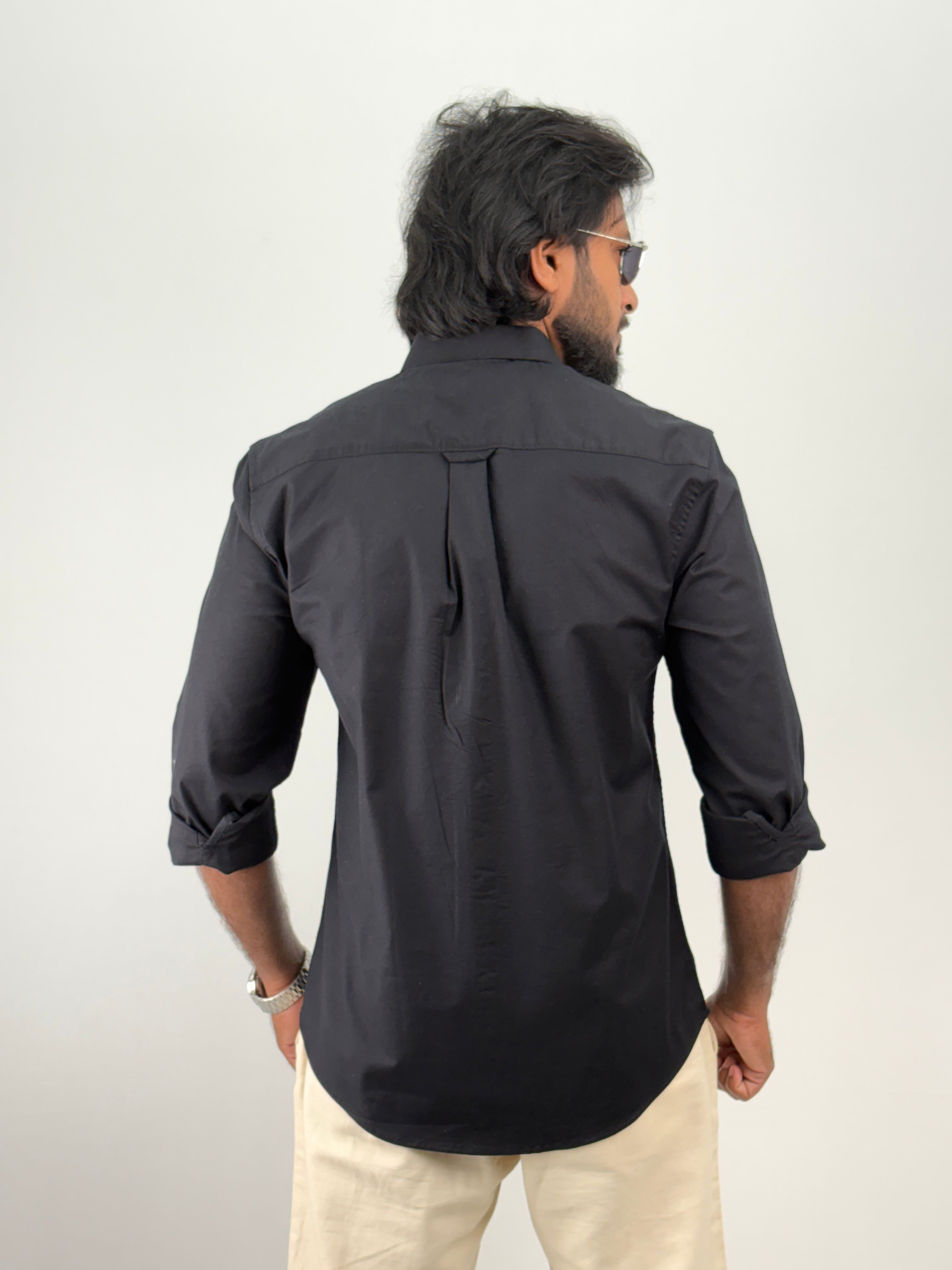 Black Plain Shirt