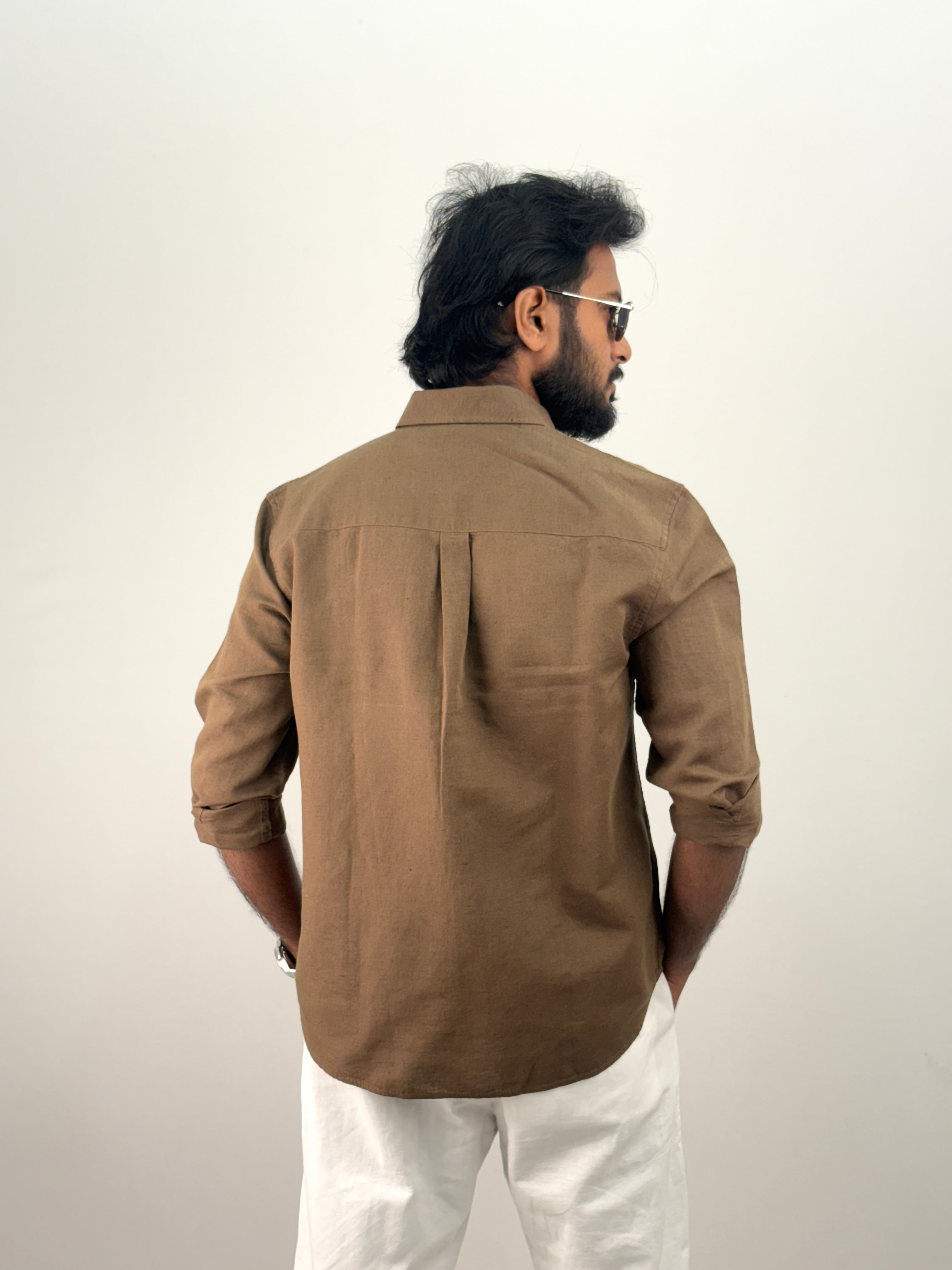 Brown Linen Shirt