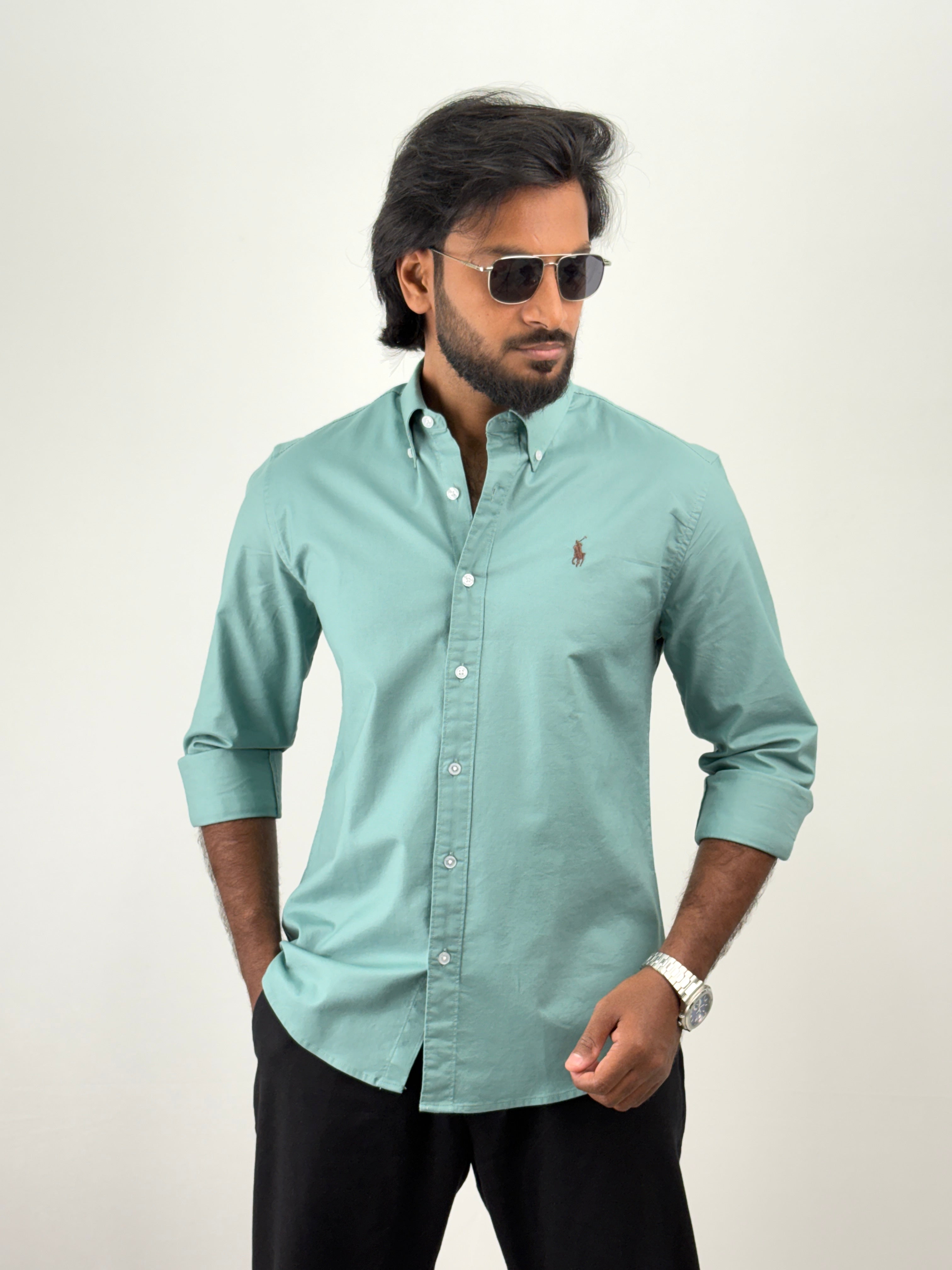 Aqua Plain Shirt