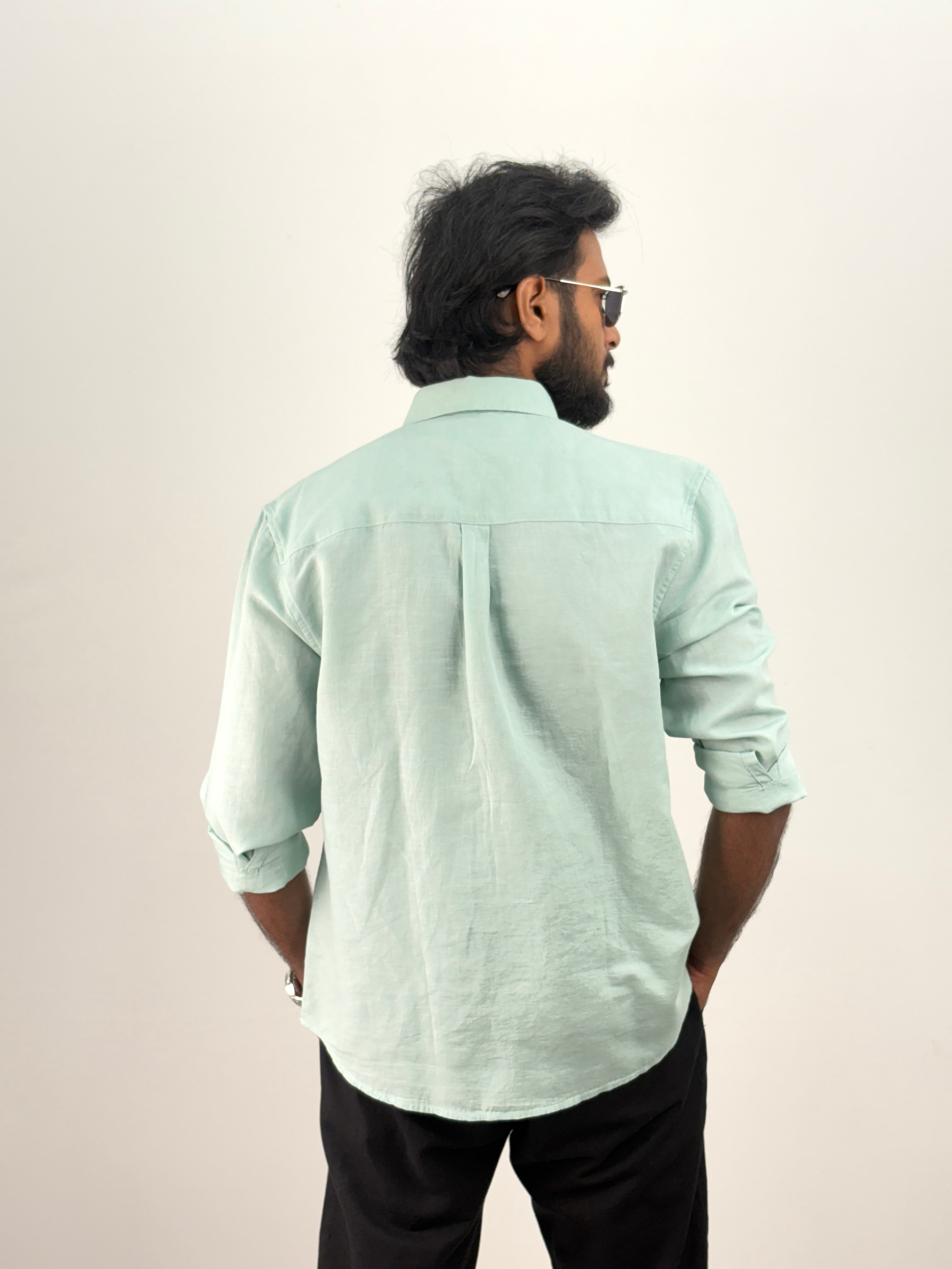 Light Green Linen Shirt