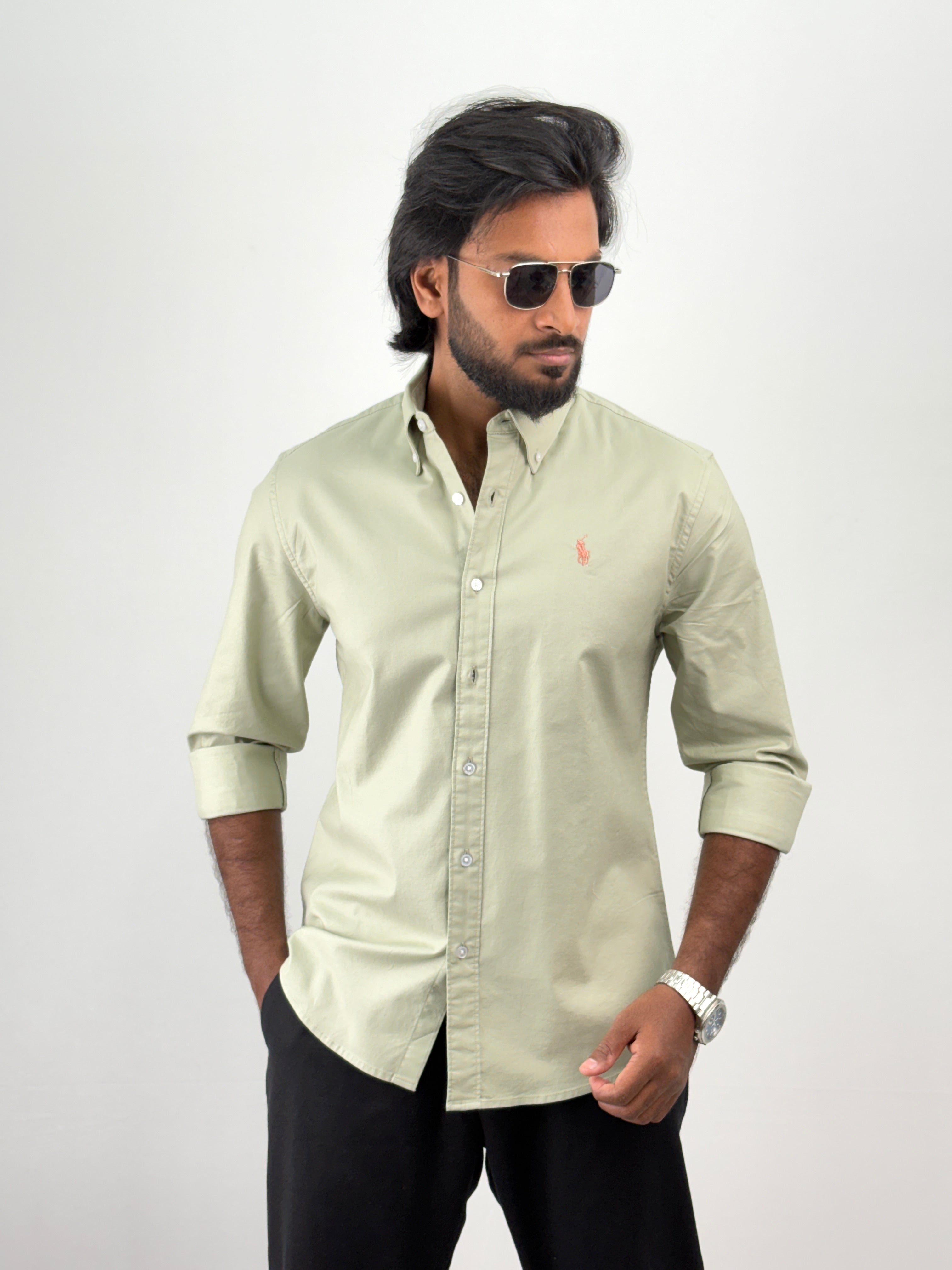 Light Green Plain Shirt