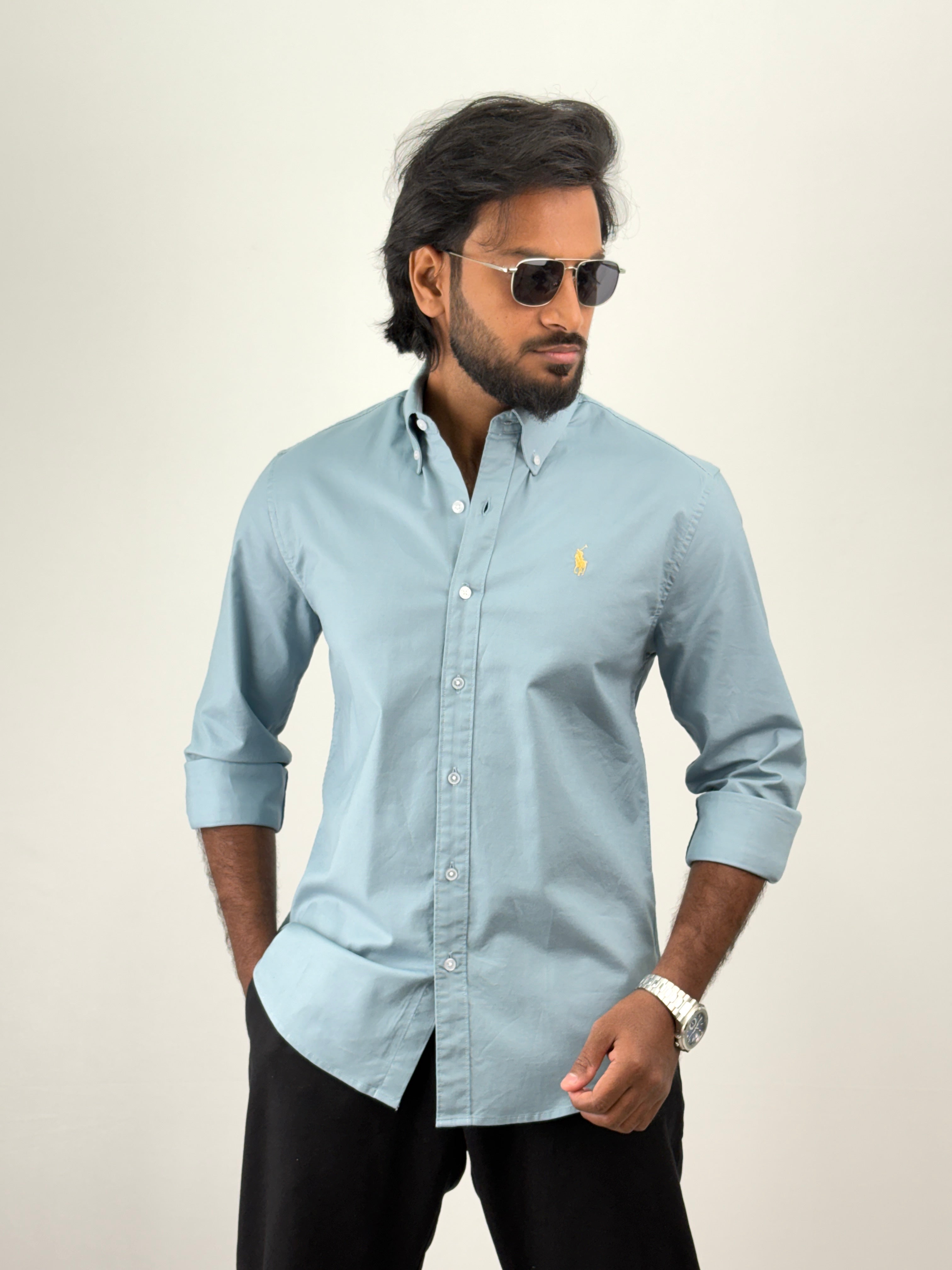 Blue Plain Shirt