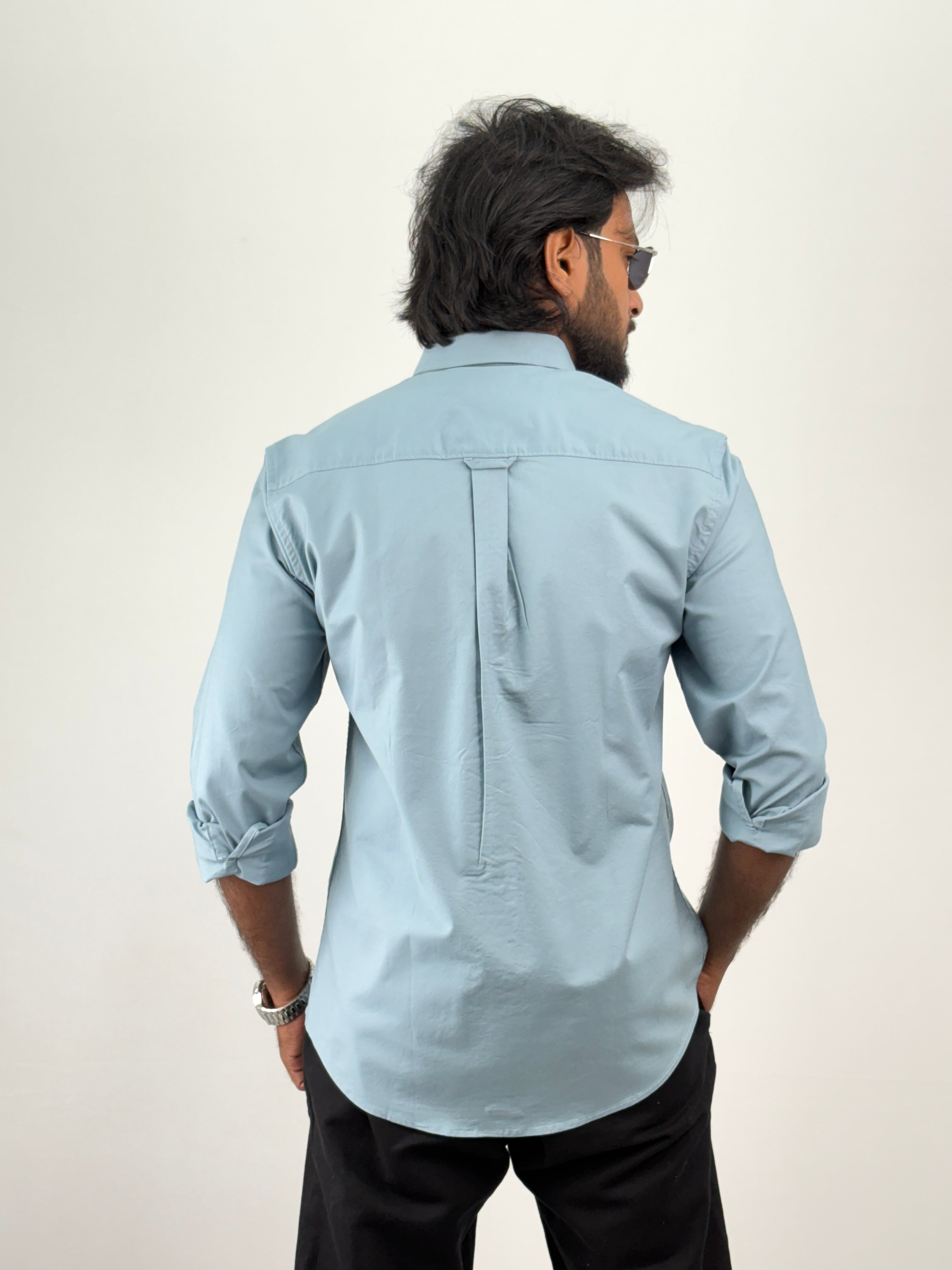 Blue Plain Shirt