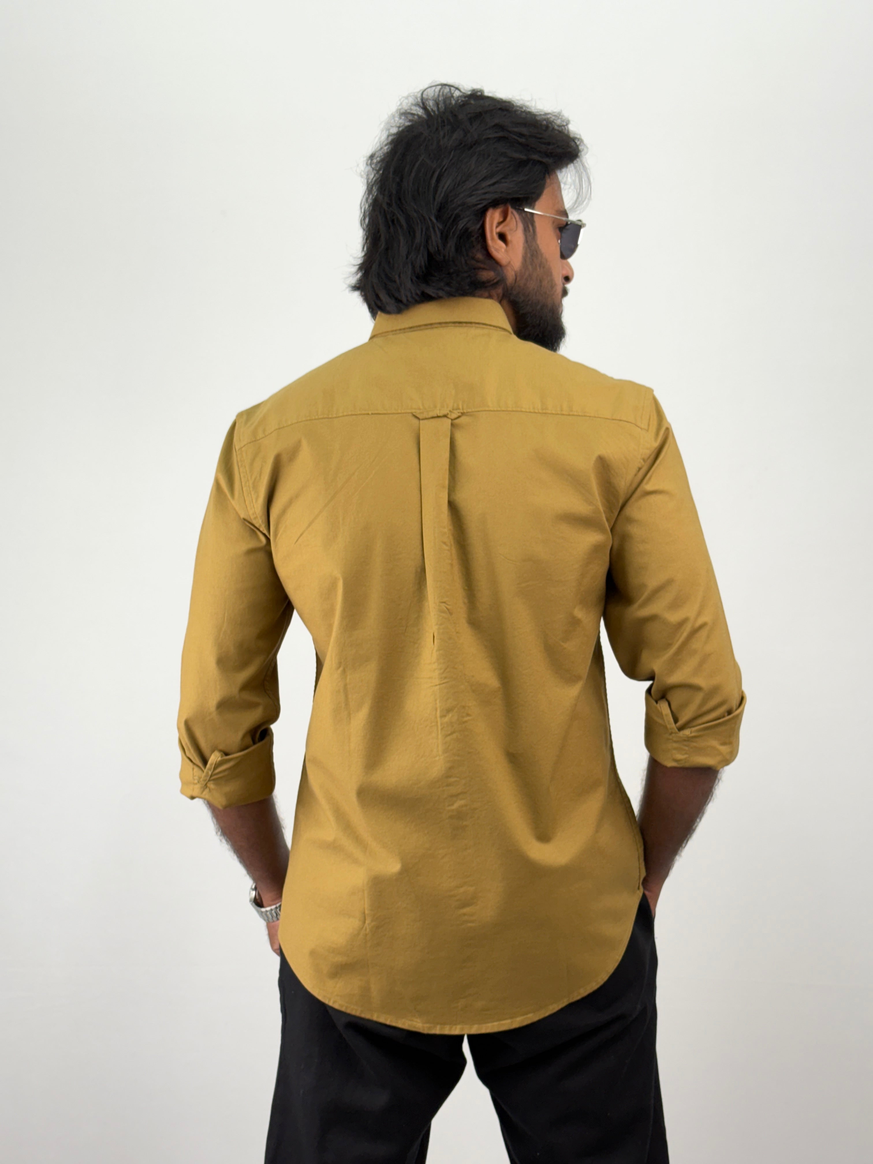 Mustard Plain Shirt