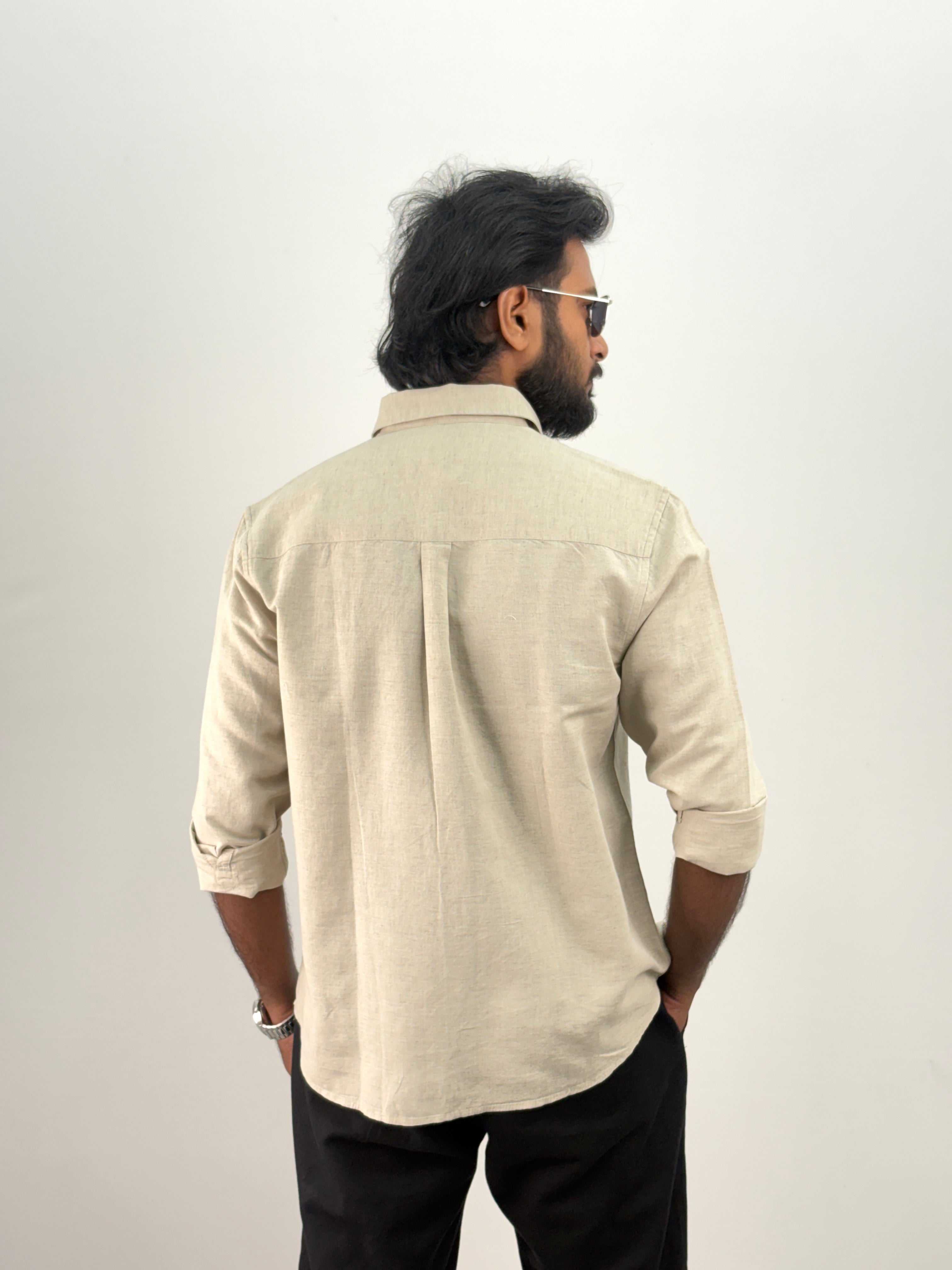 Beige Linen Shirt