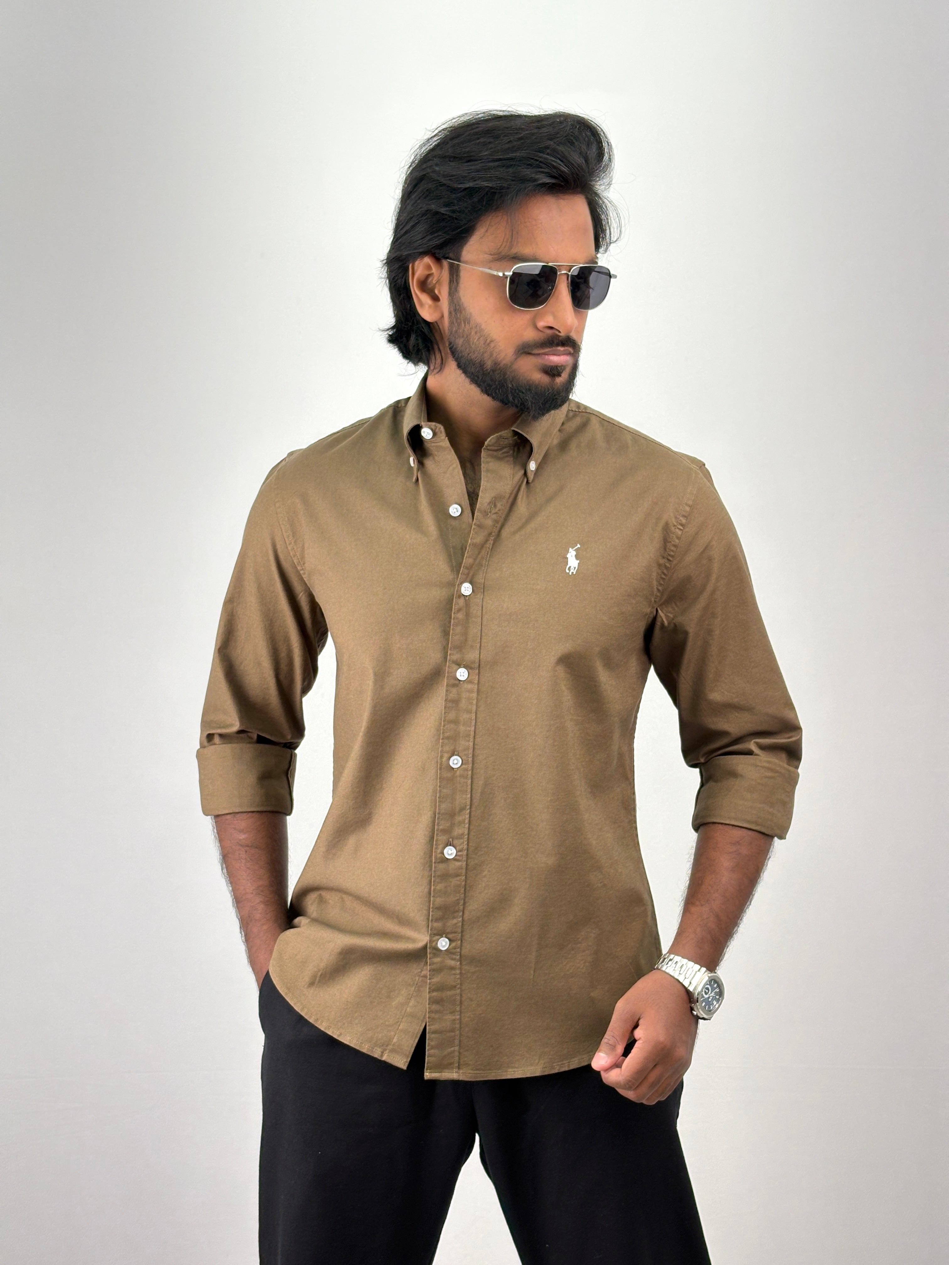 Brown Plain Shirt