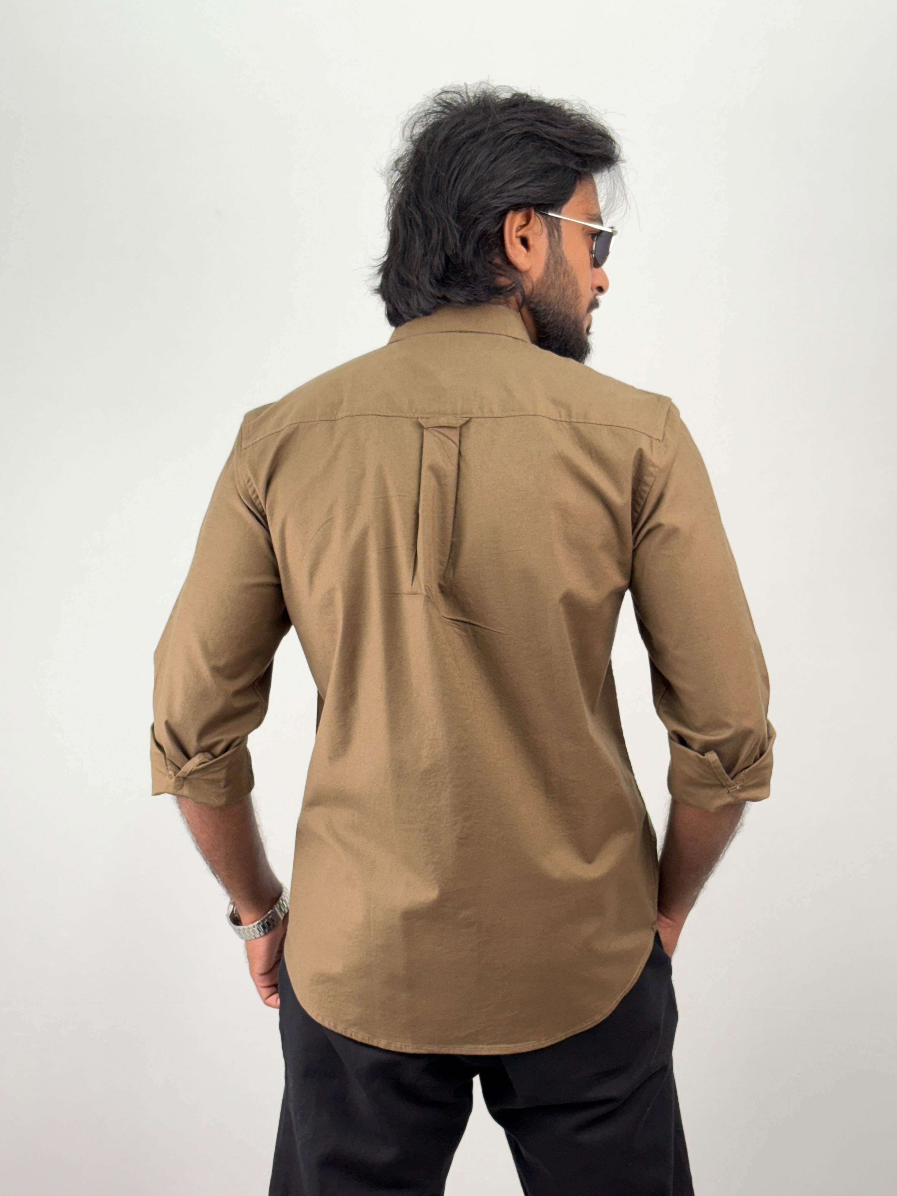 Brown Plain Shirt