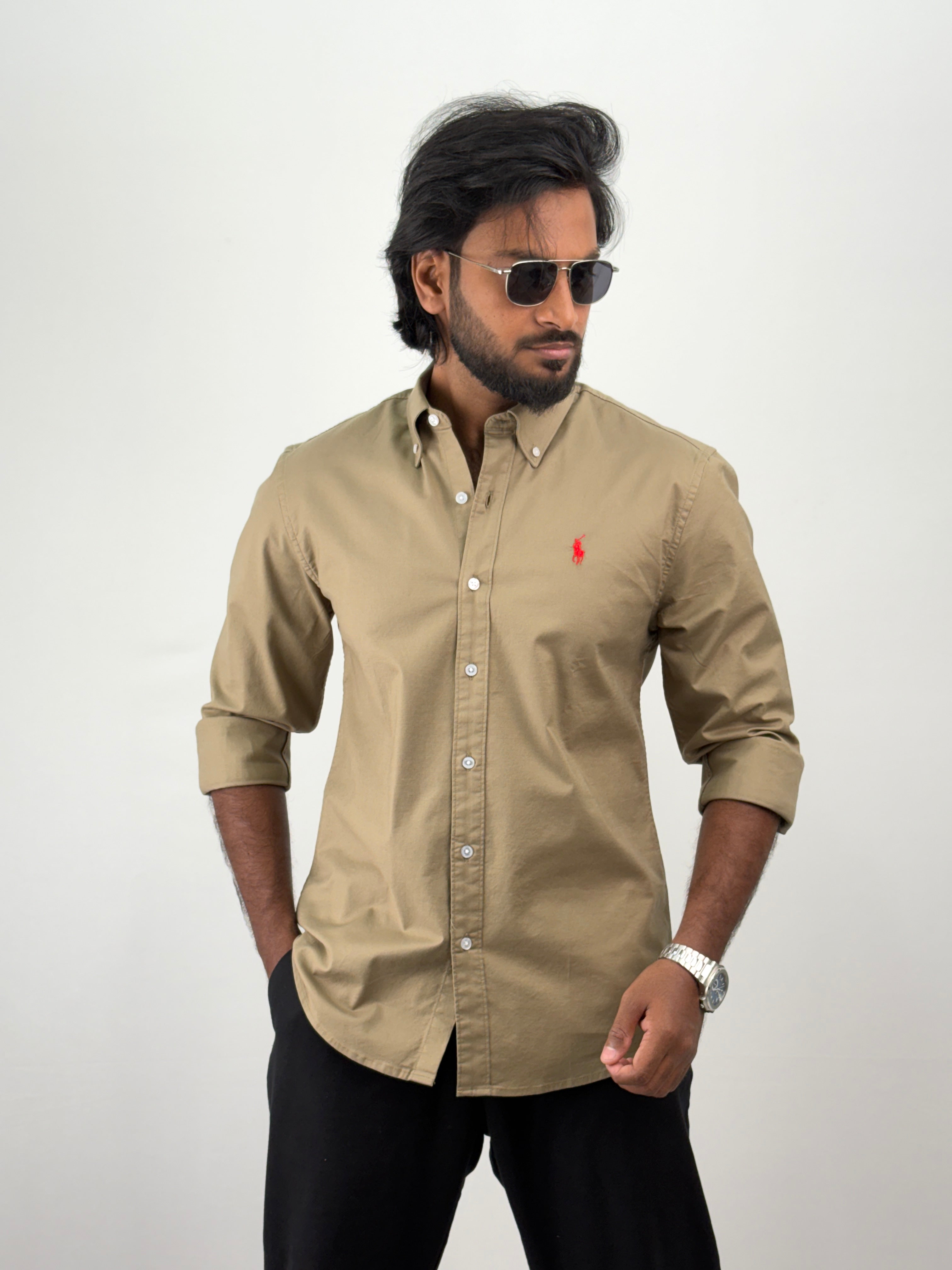 Khaki Plain Shirt