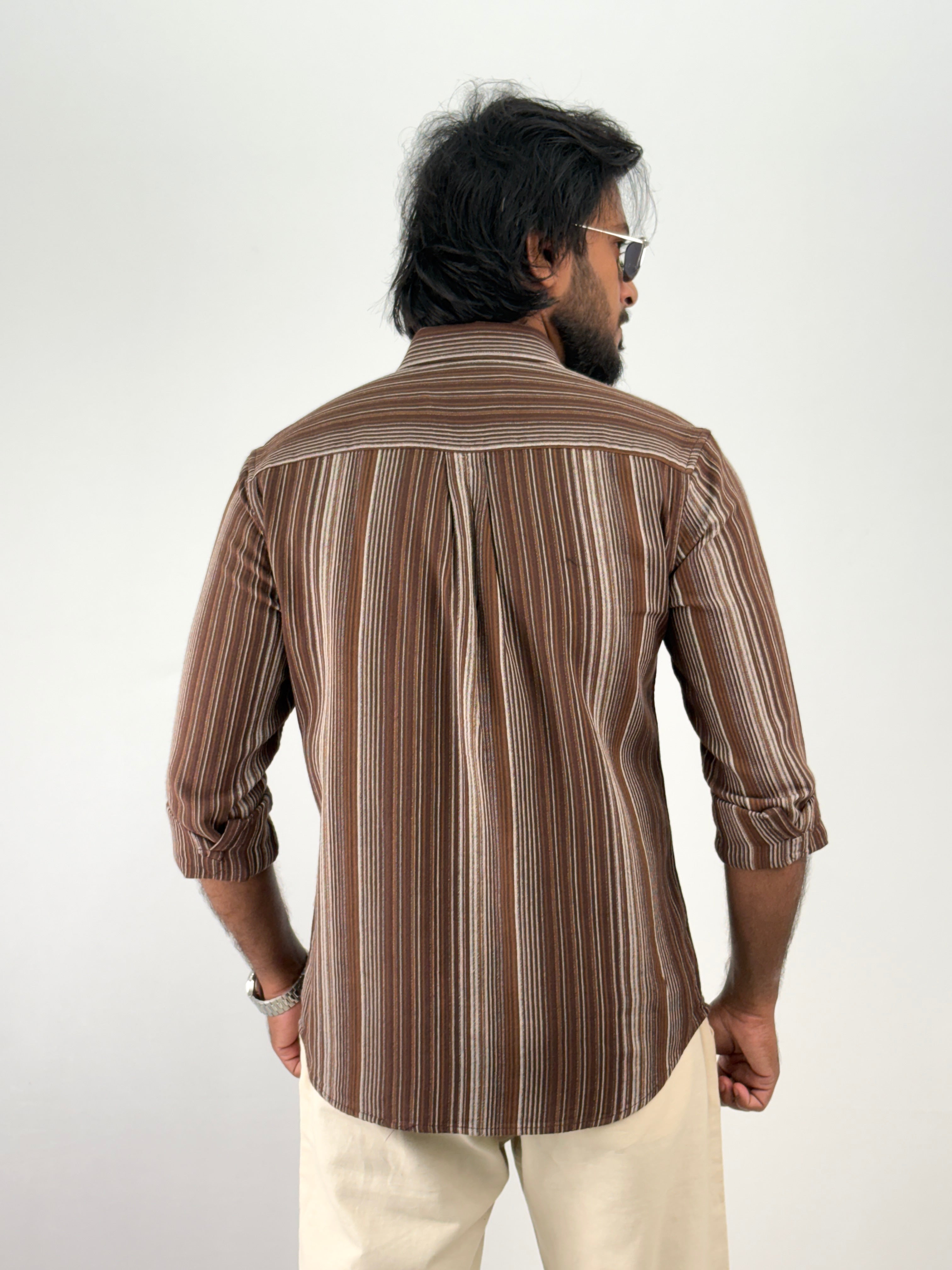 Brown Stripe Shirt