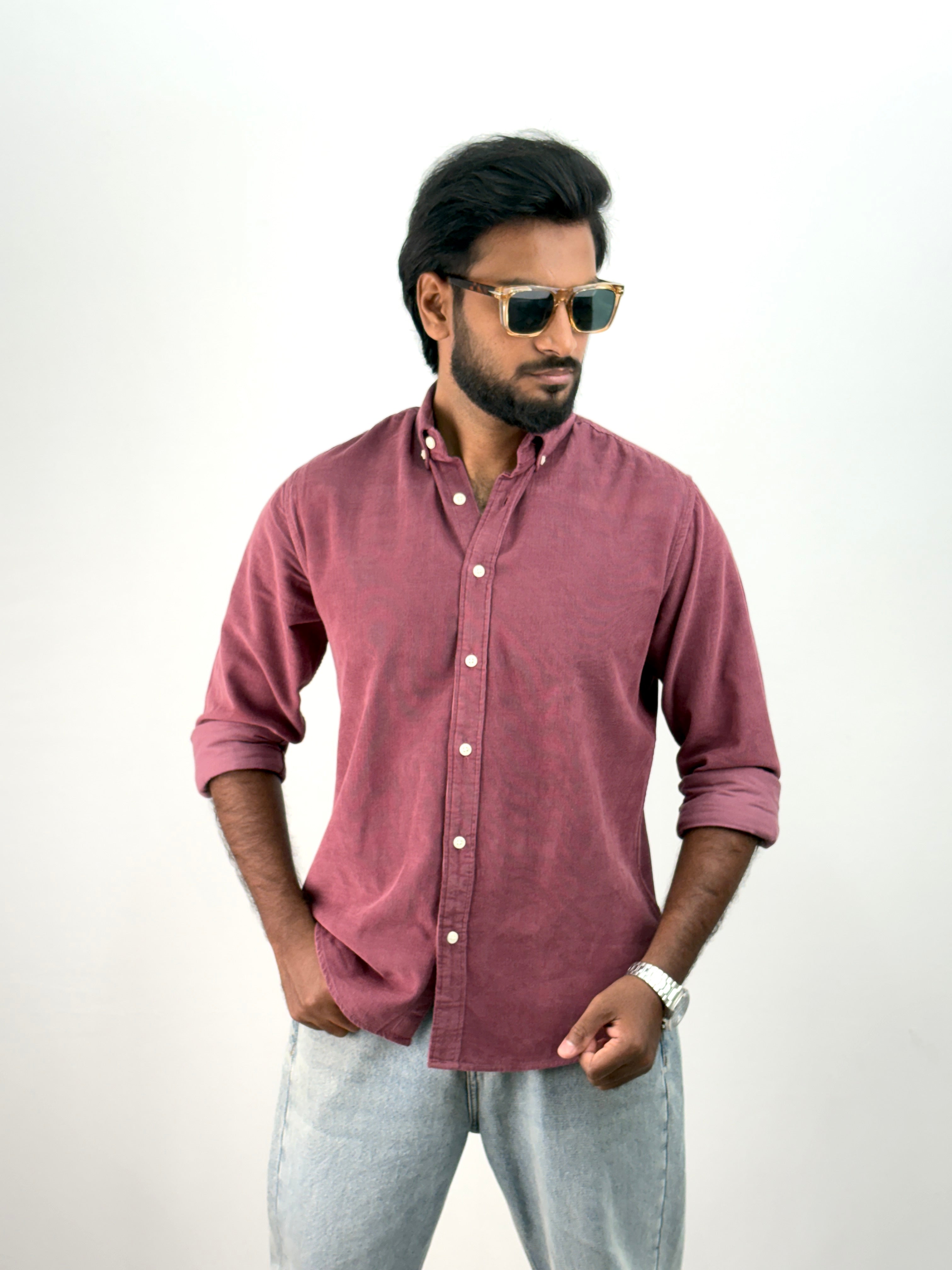Lavender Corduroy Shirt