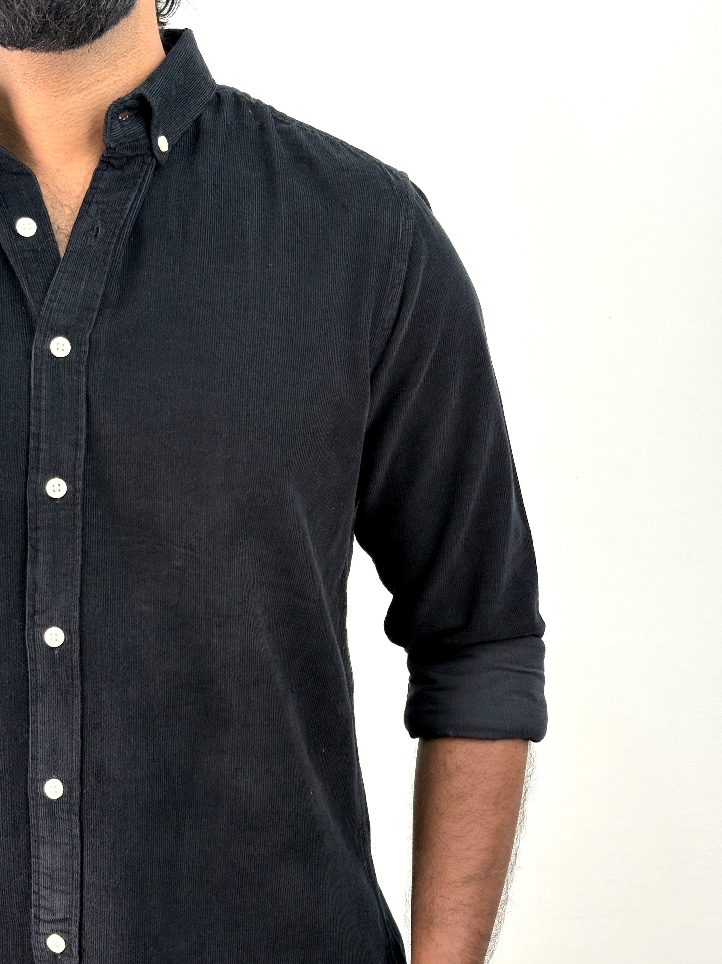 Black Corduroy Shirt