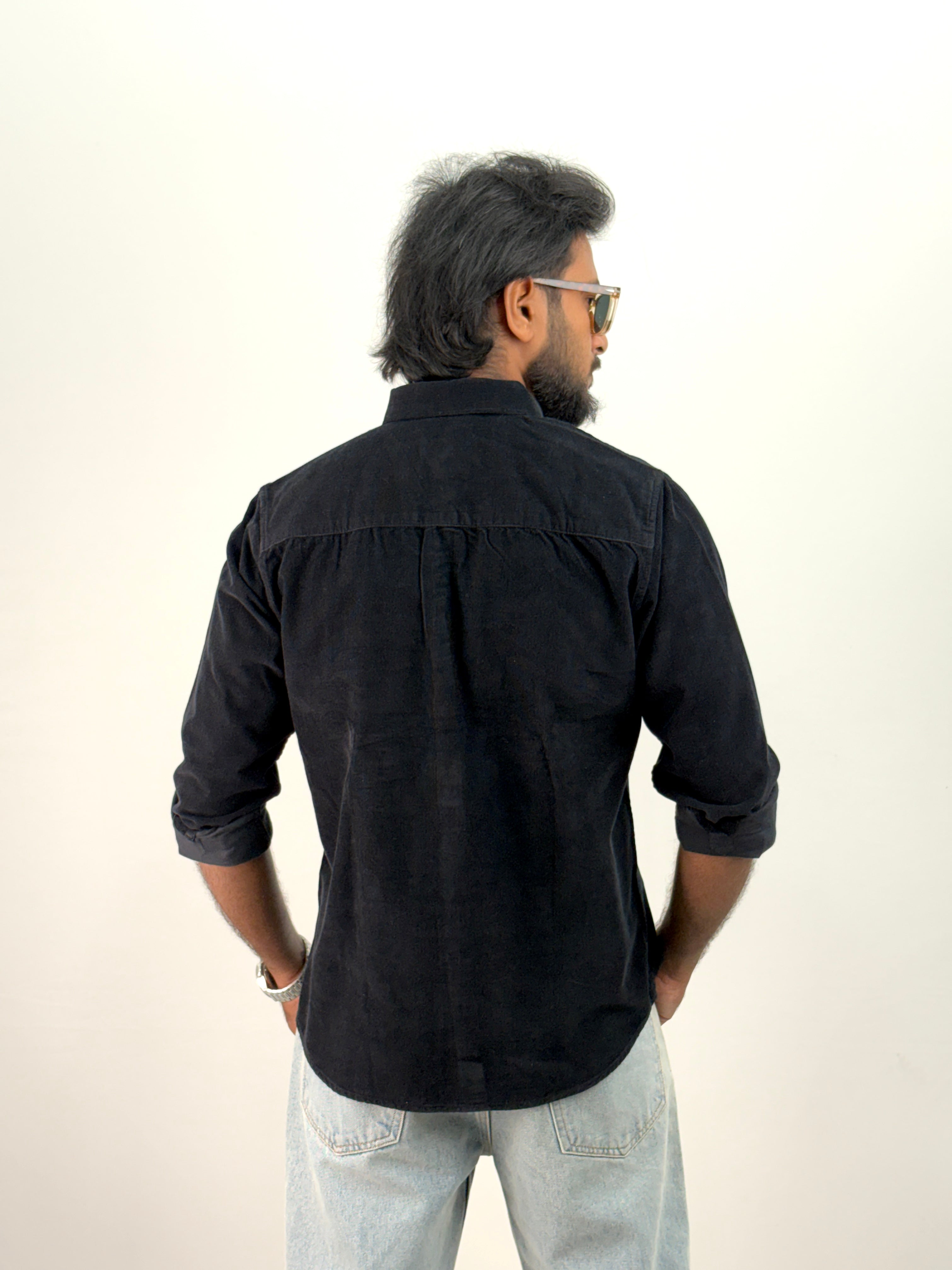Black Corduroy Shirt
