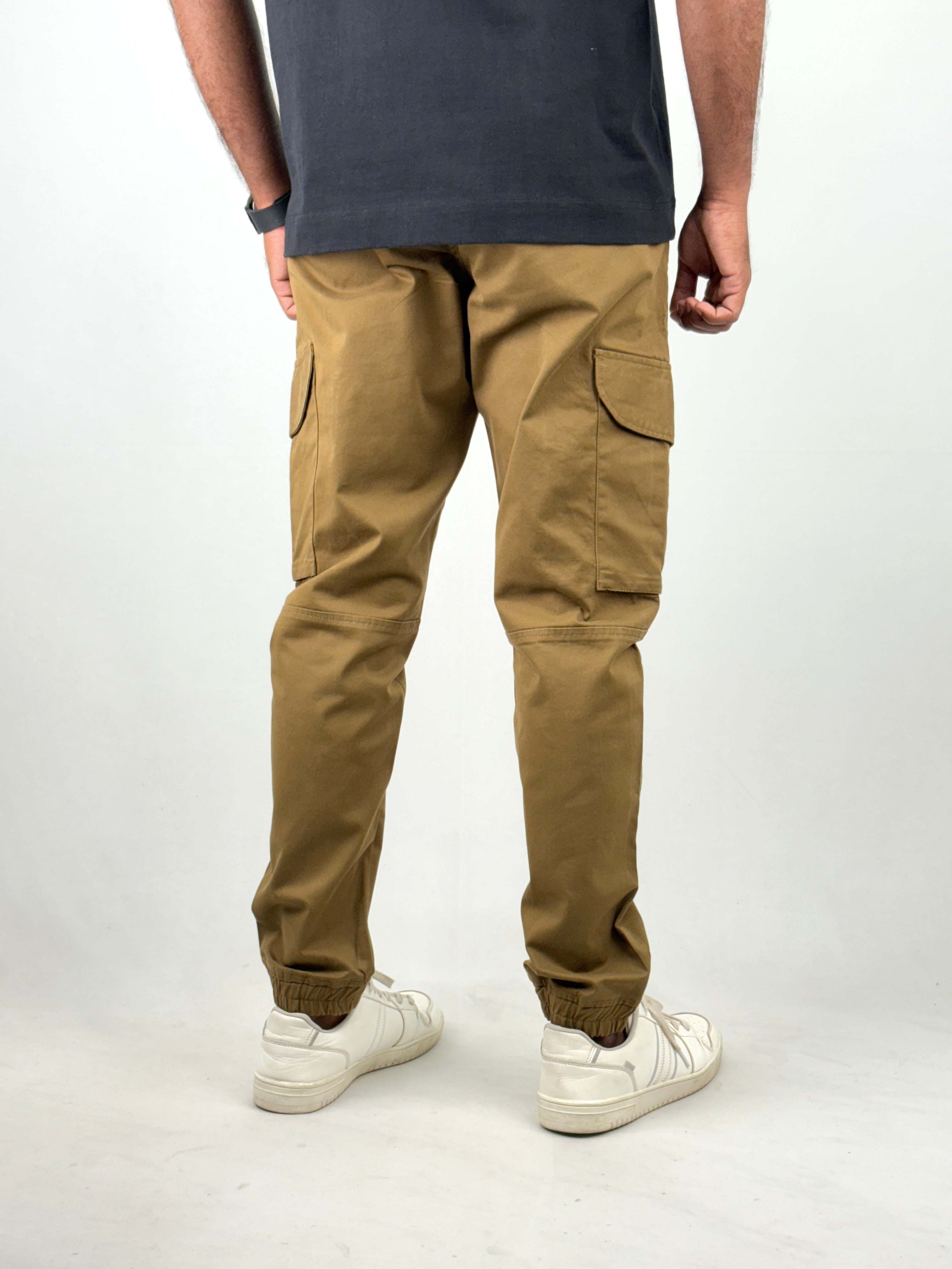 Khaki Cargo Joggers
