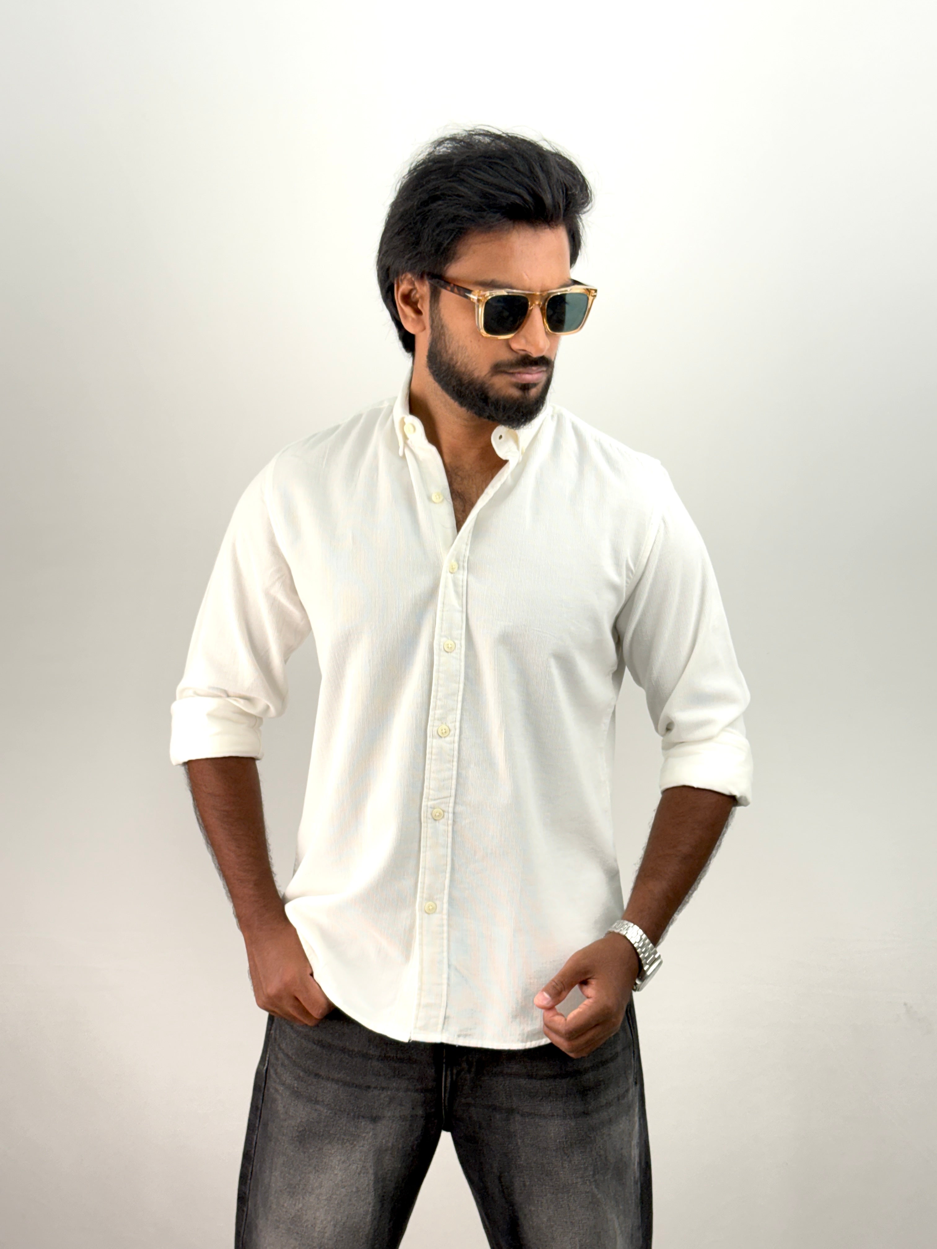 White Corduroy Shirt