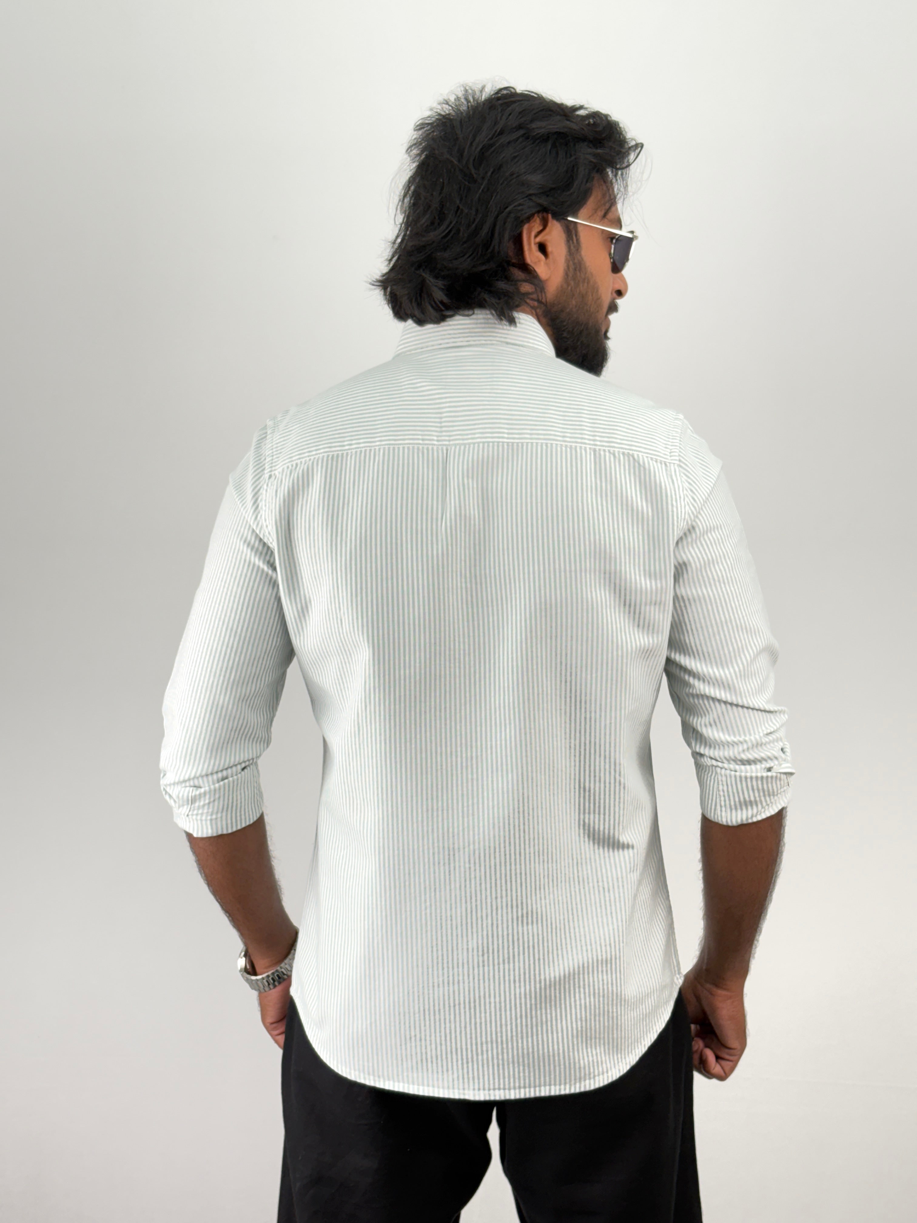 Light Green Stripe Shirts