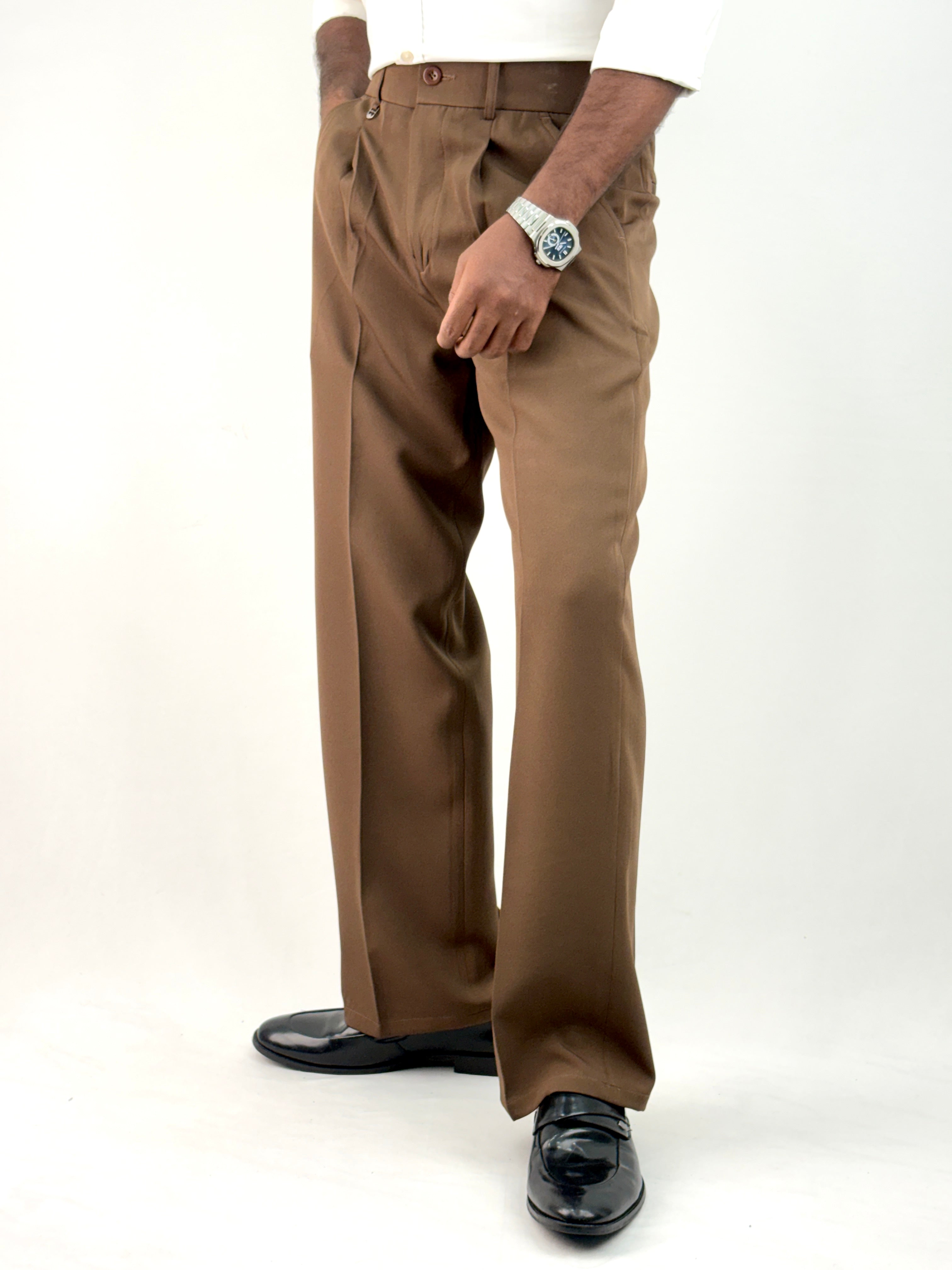 Dark Brown Korean Baggy Pant