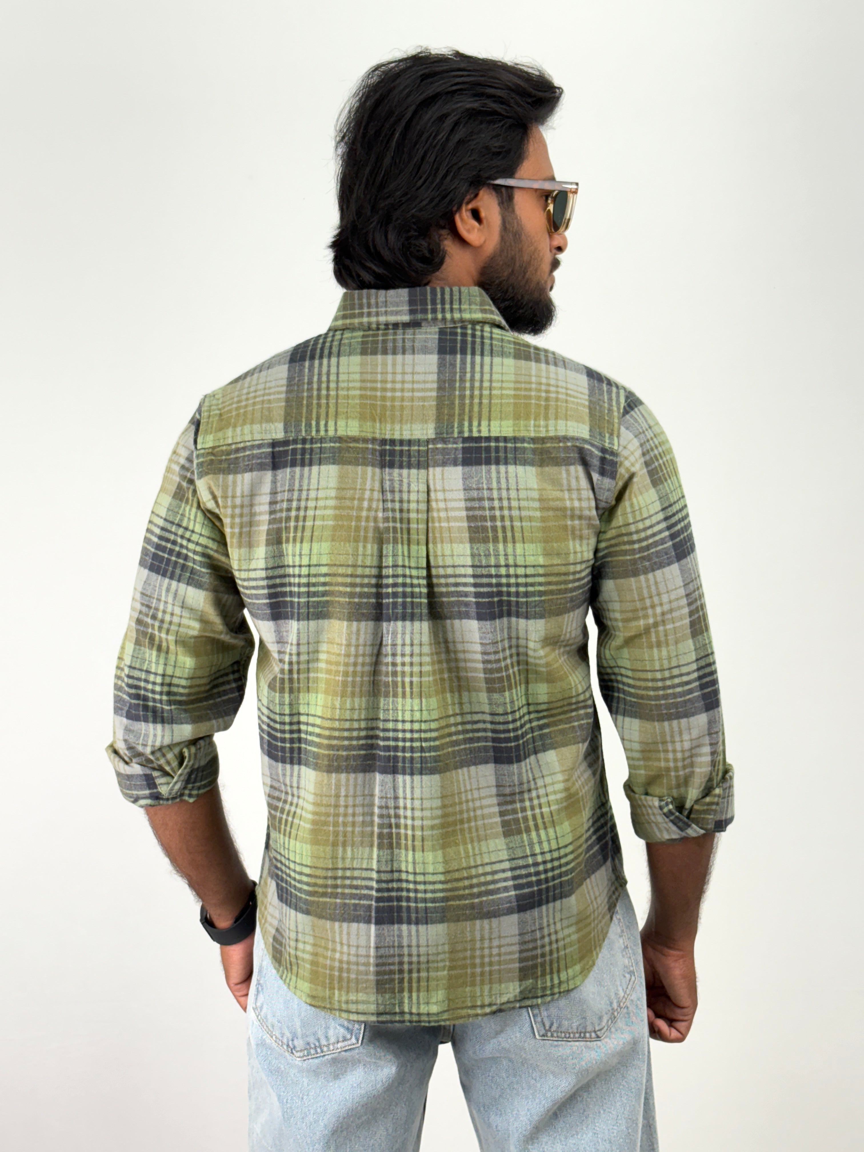 Green Flannel Shirt