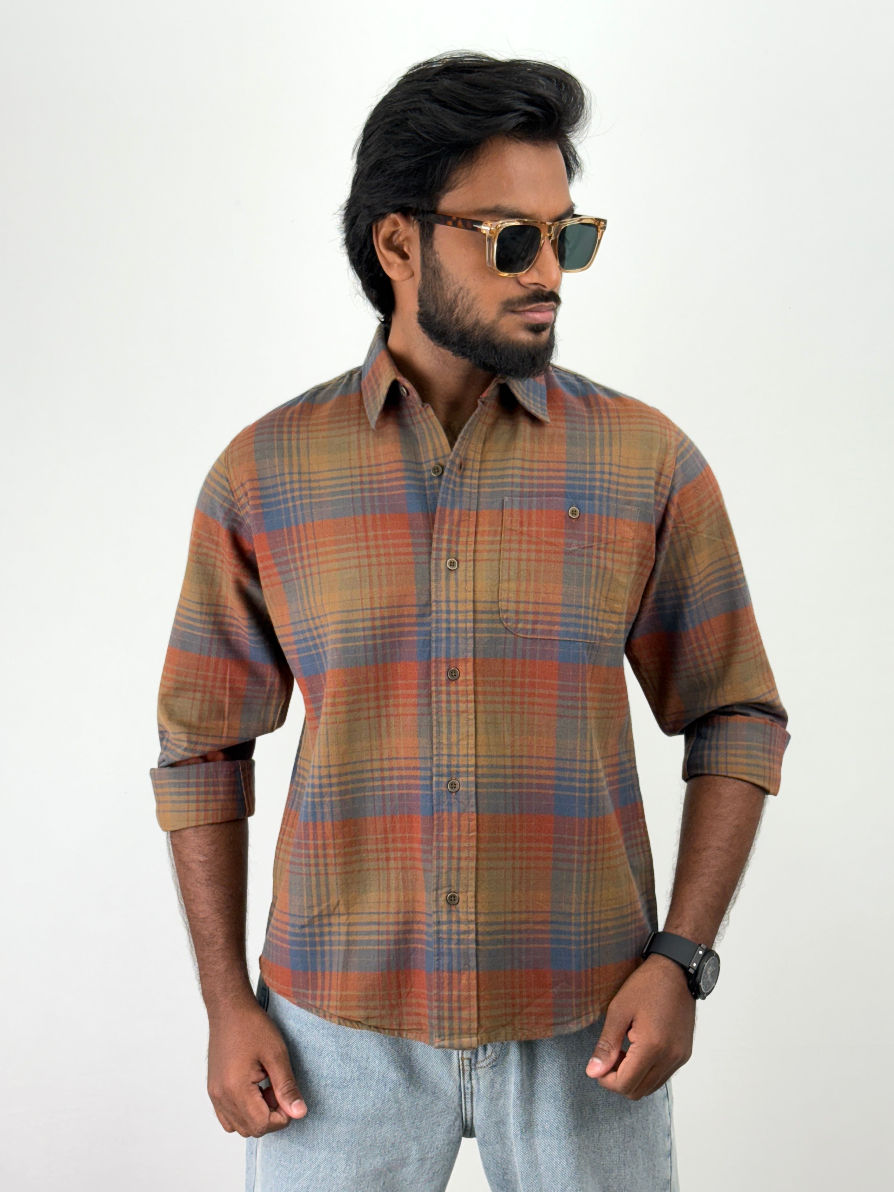 Brown Flannel Shirt
