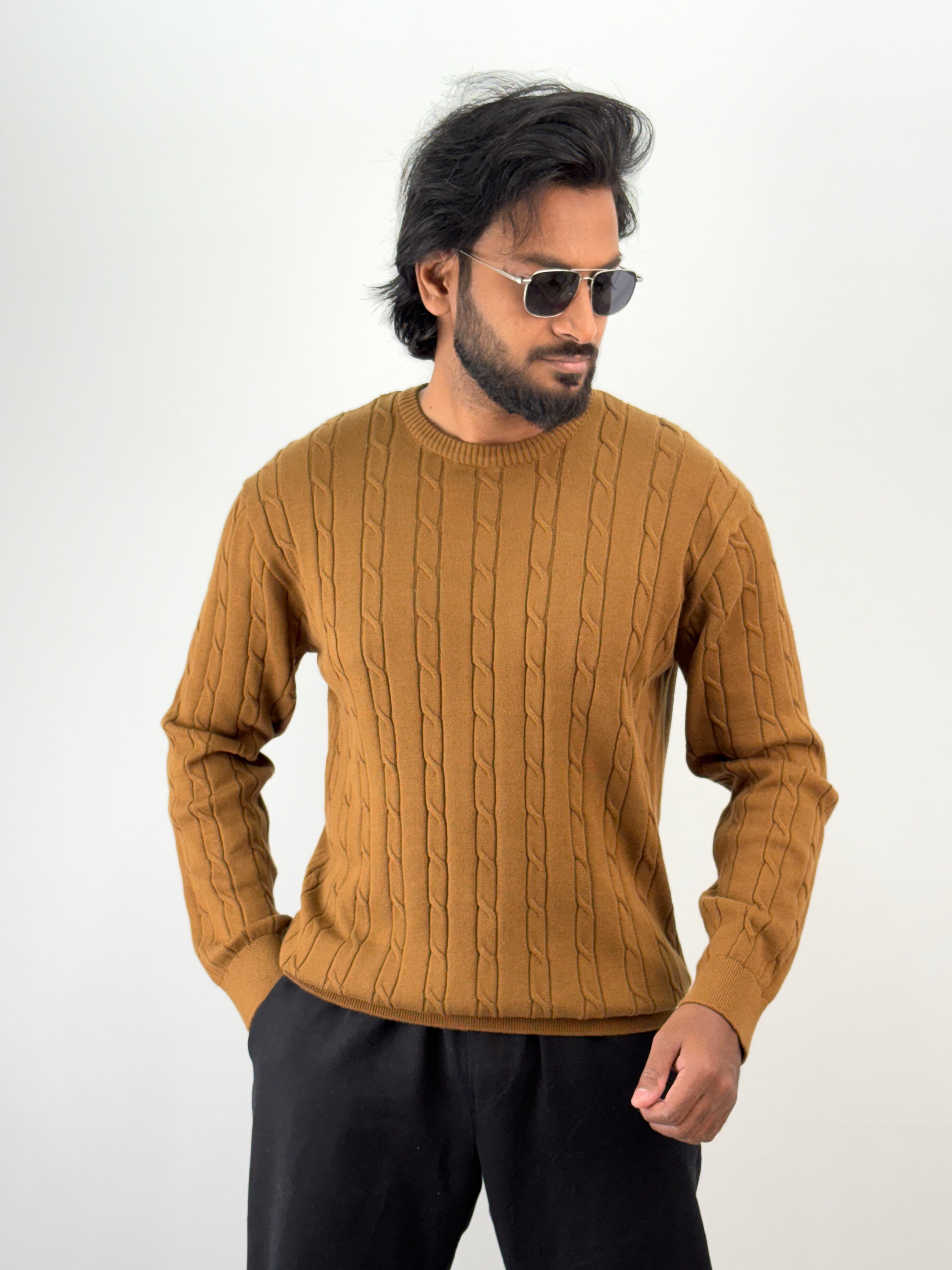 Brown Full Sleeve T-Shirt