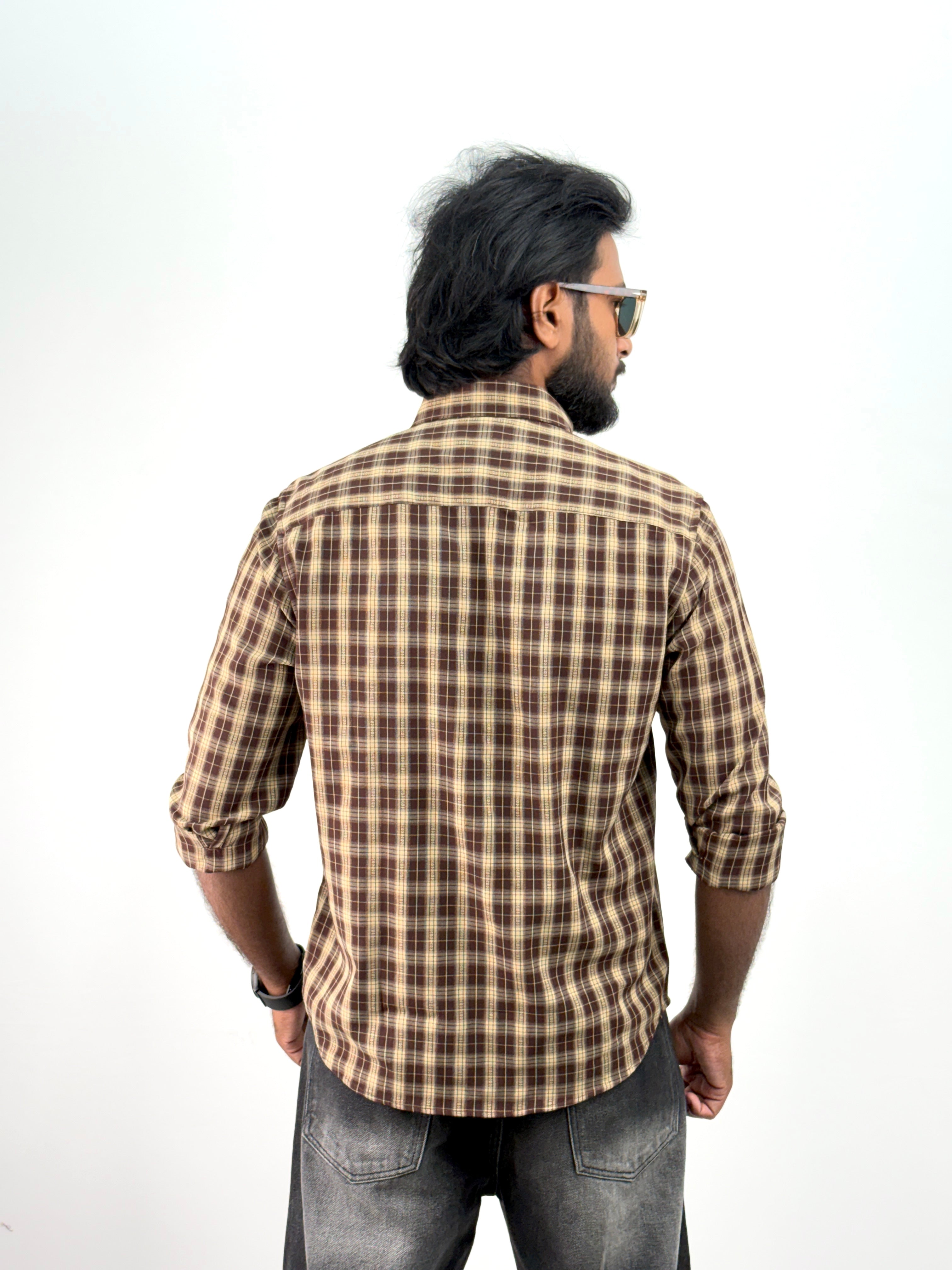 Coffee Flannel Shirt