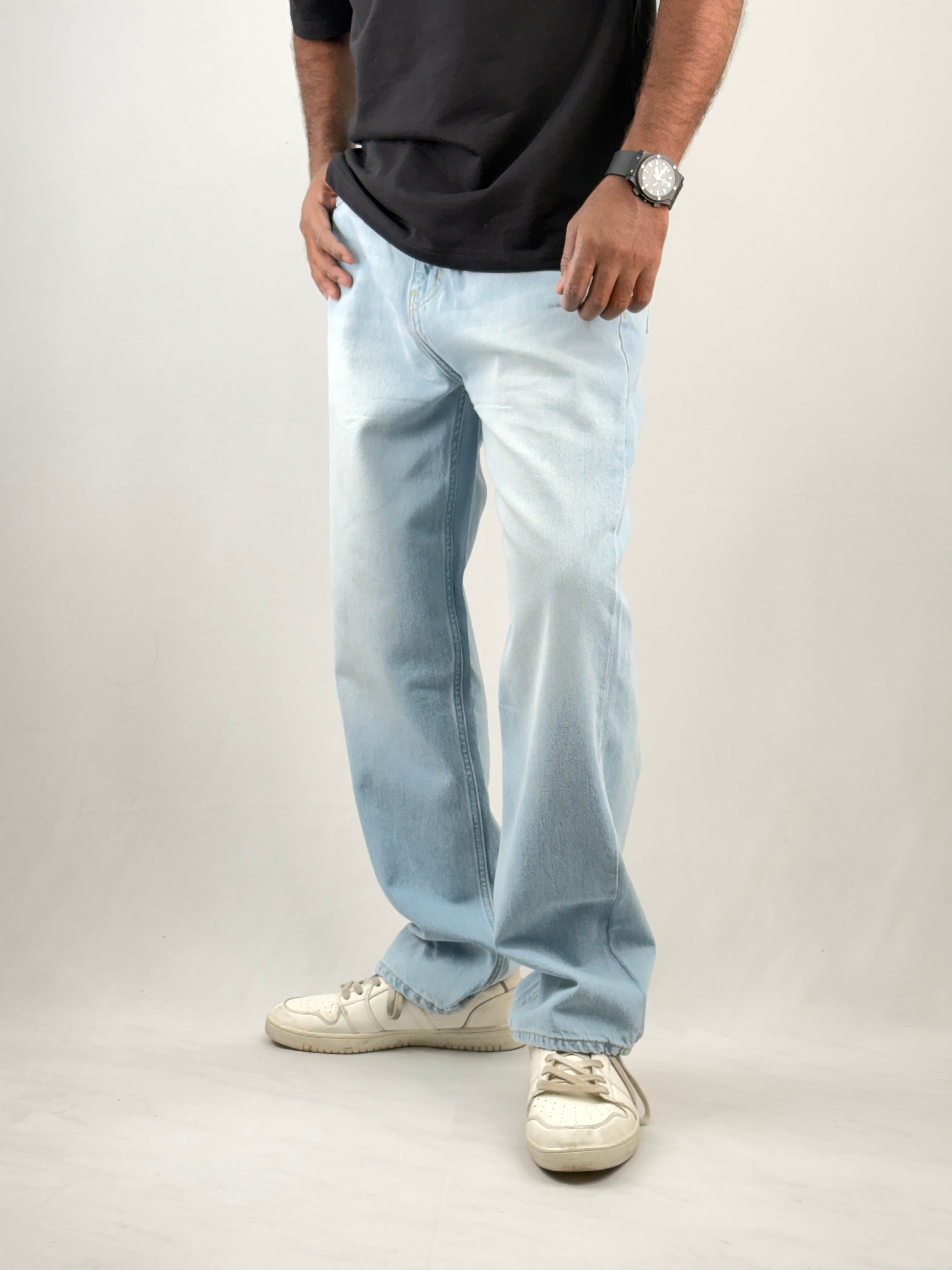 Ice Blue Urban Straight Fit Jean