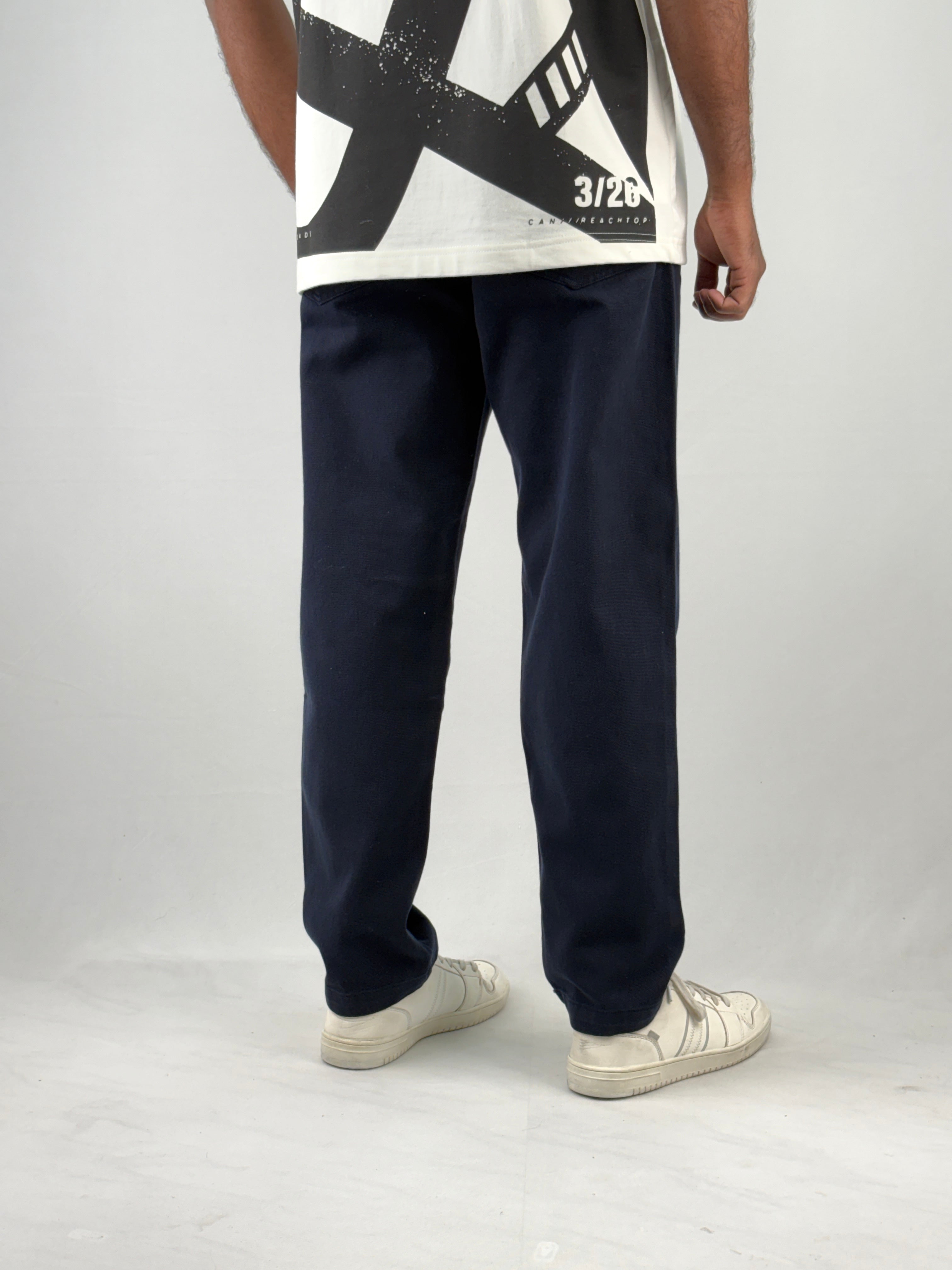 Navy Carrot Fit Jean