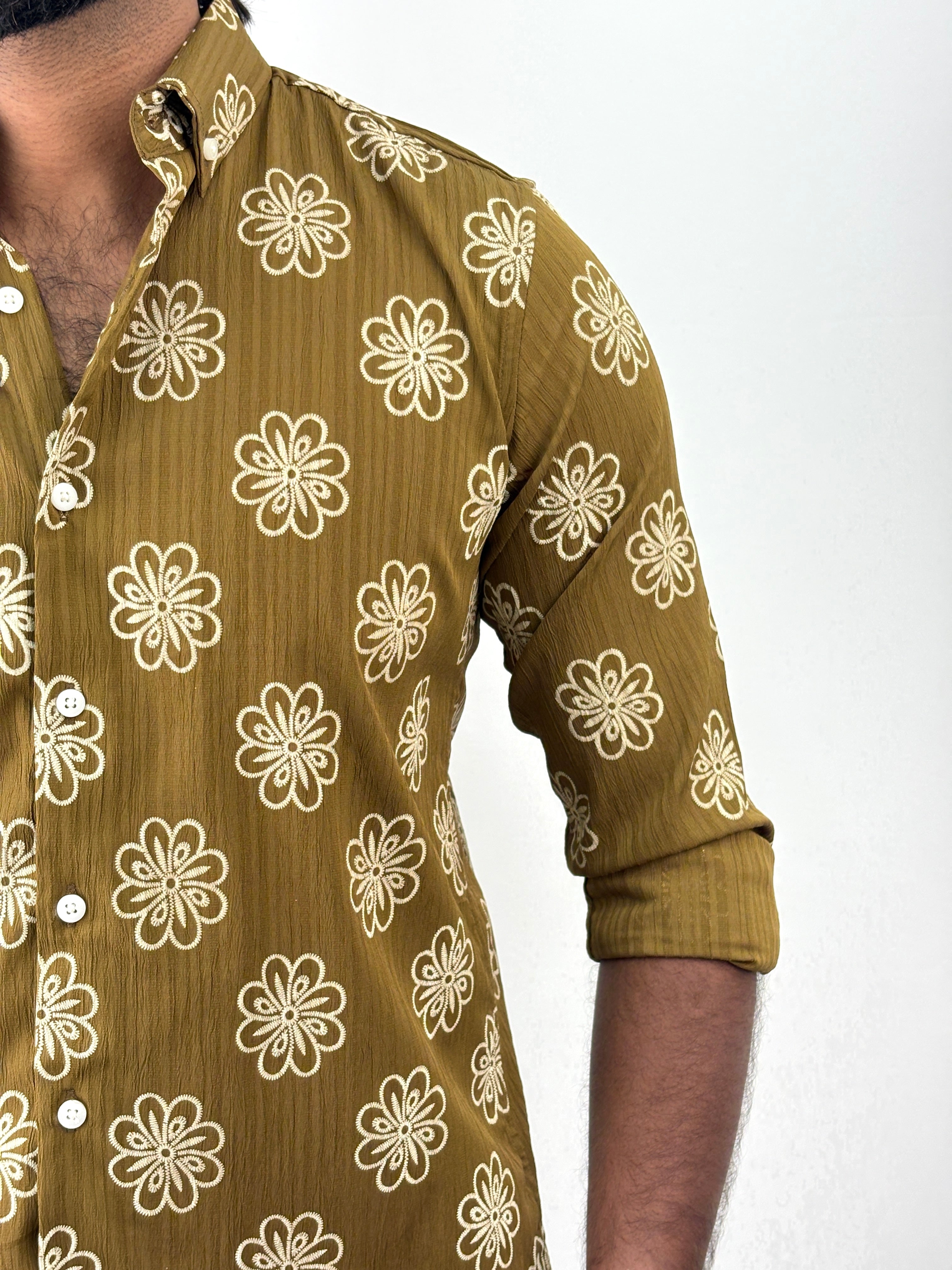 Olive IMP Printed Shirt