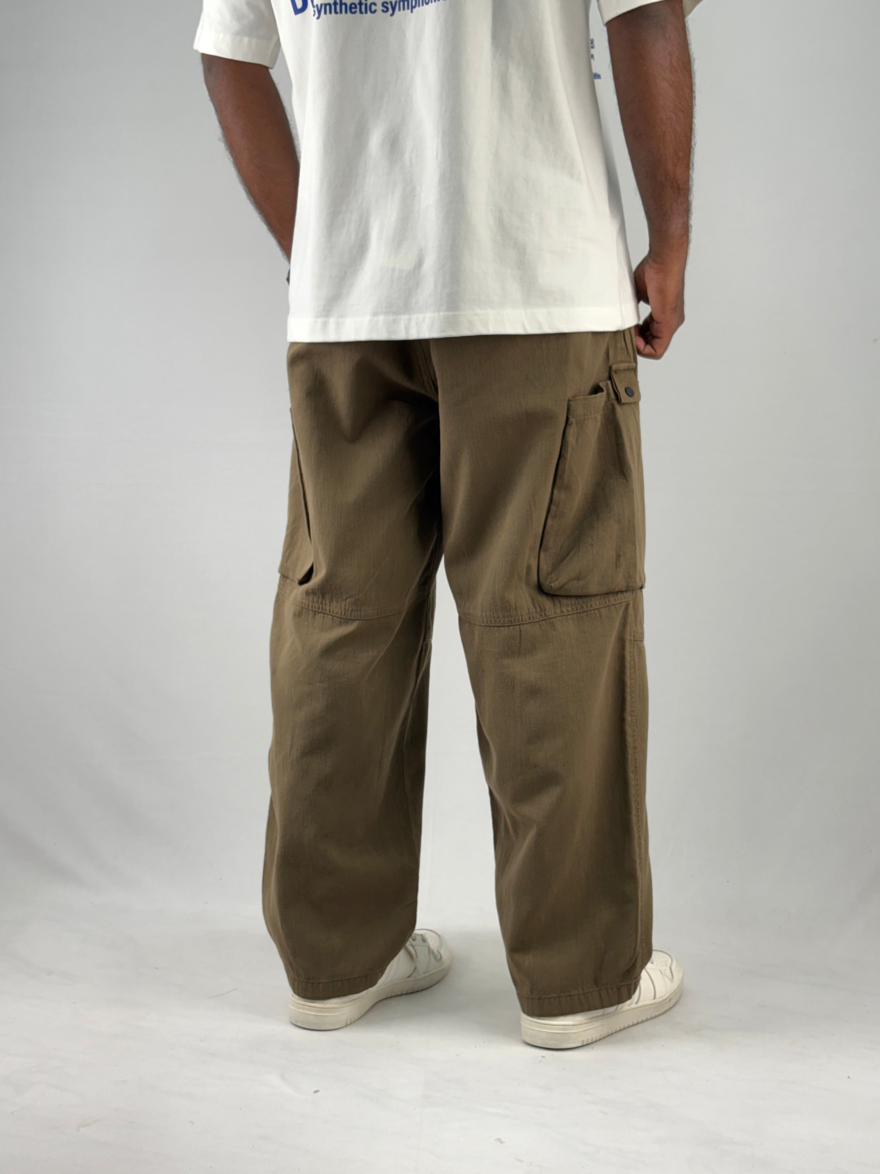 Olive Baggy Cargo