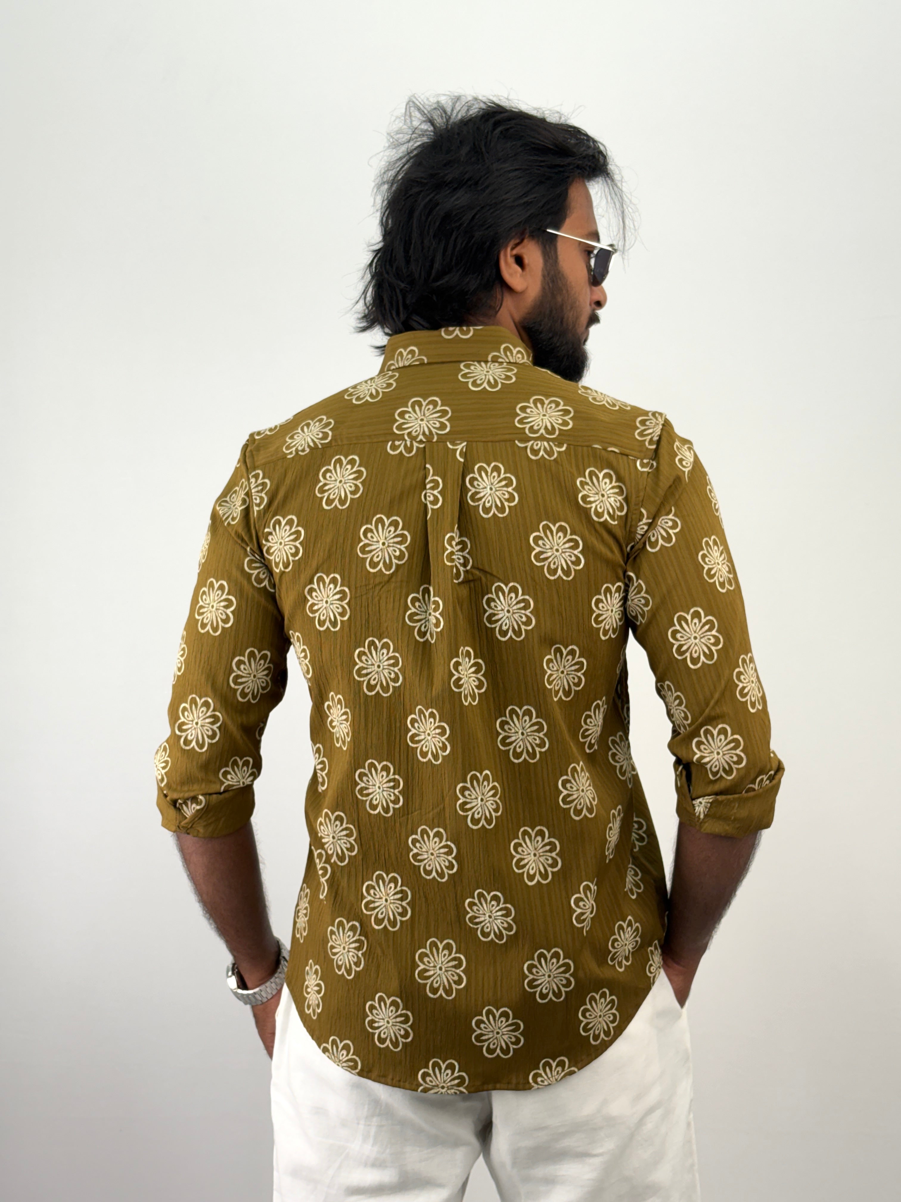 Olive IMP Printed Shirt