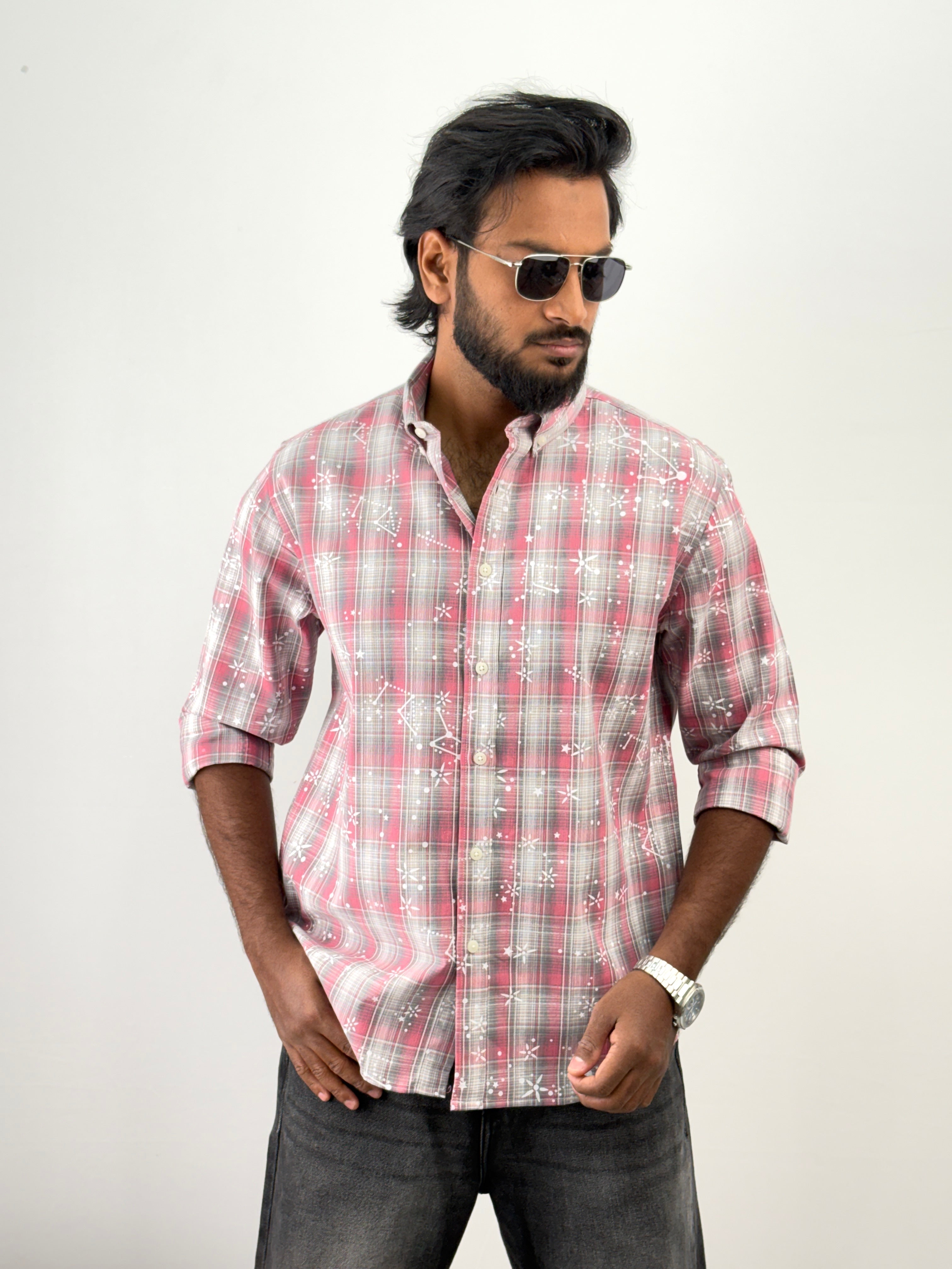 Red Flannel Printed Shirt 2