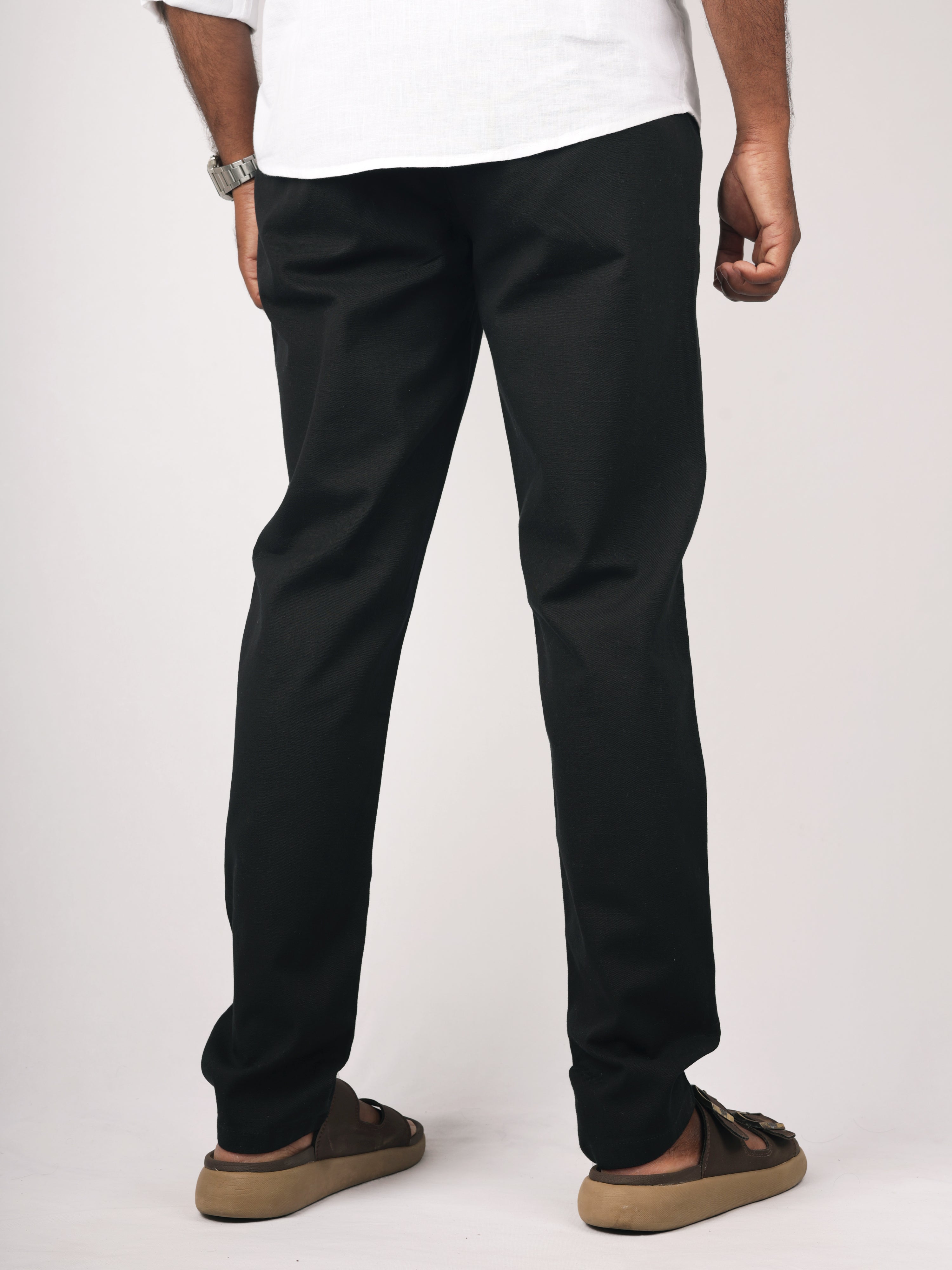 Black Linen Pant