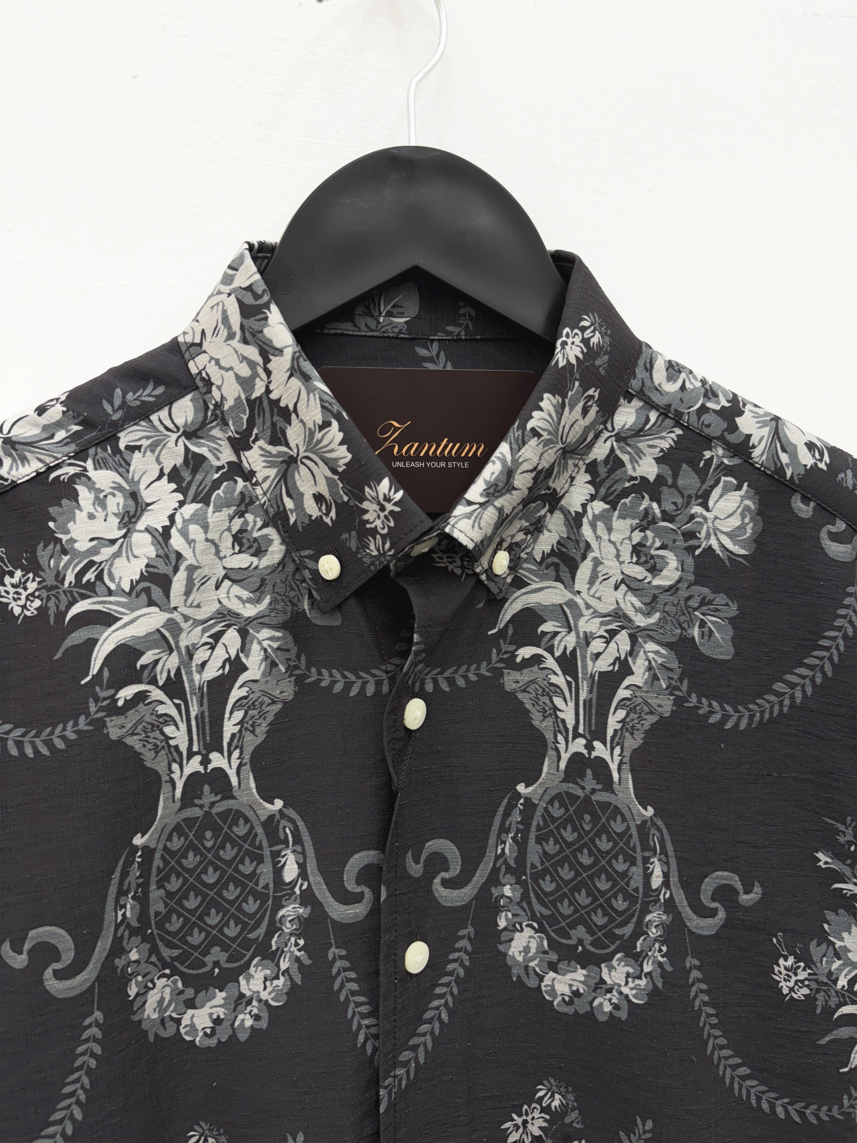 Black IMP Floral Printed Shirt