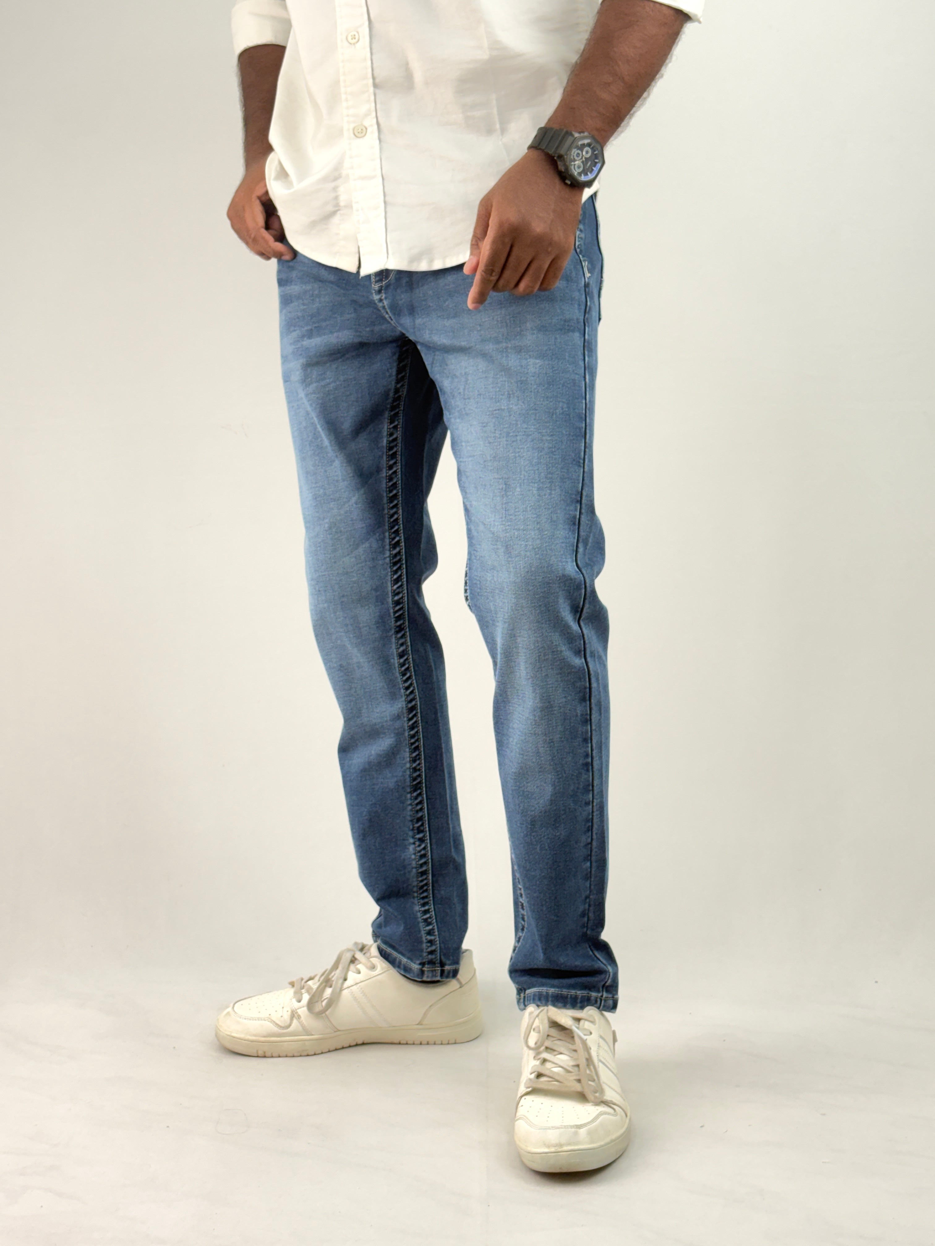 Blue Ankle Fit Jean