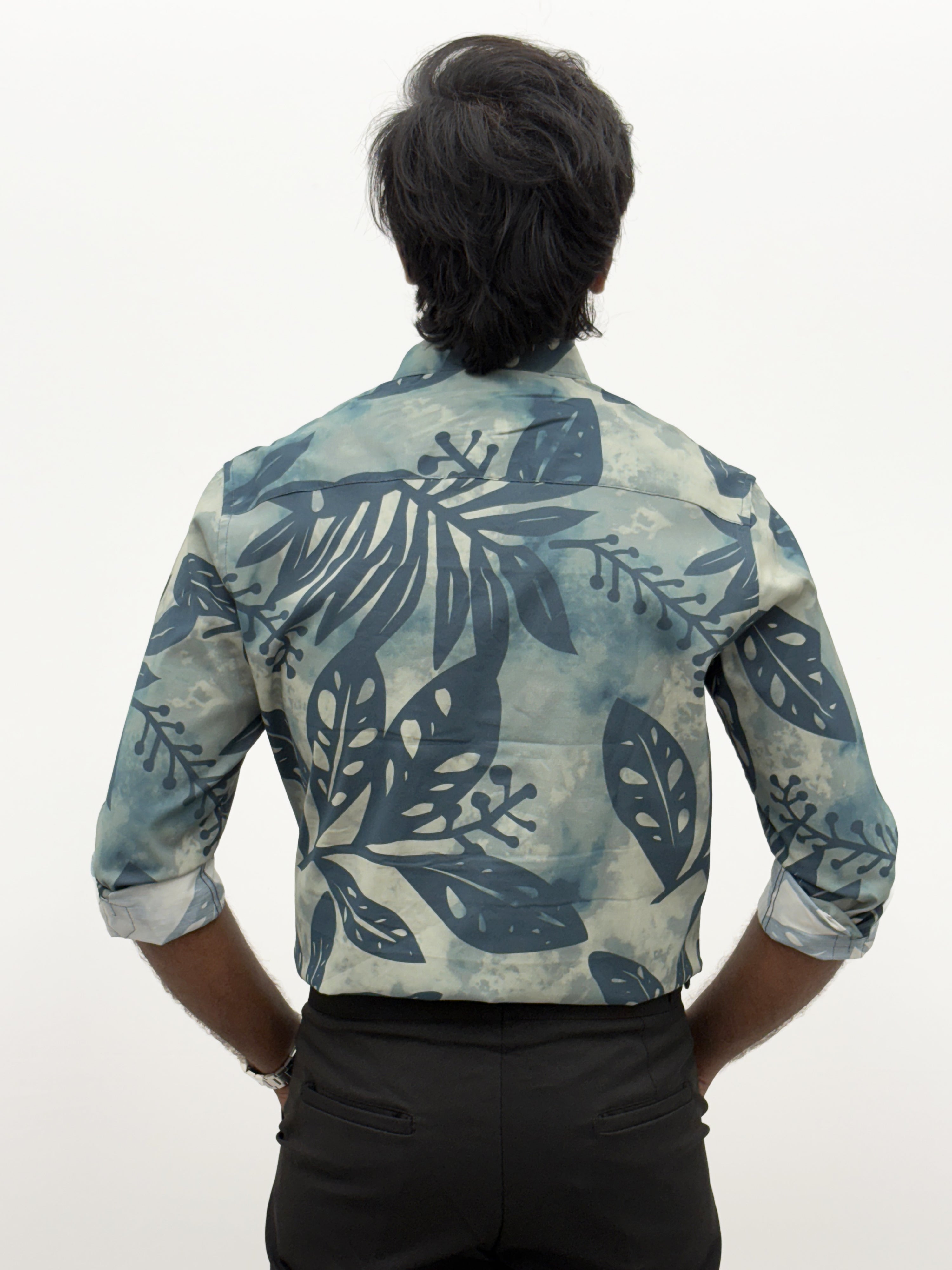 Blue IMP Retro Printed Shirt