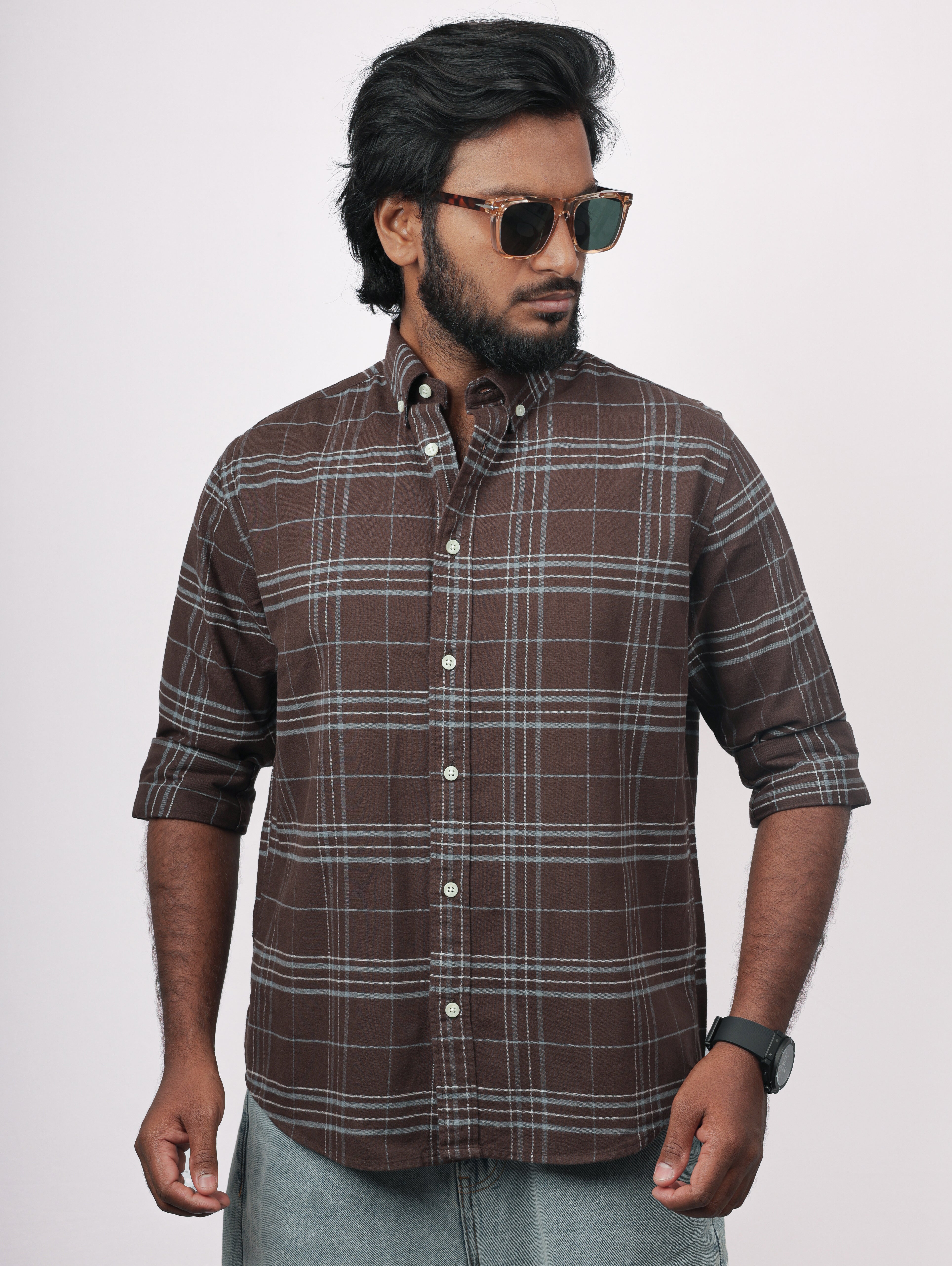 Brown Flannel Shirt
