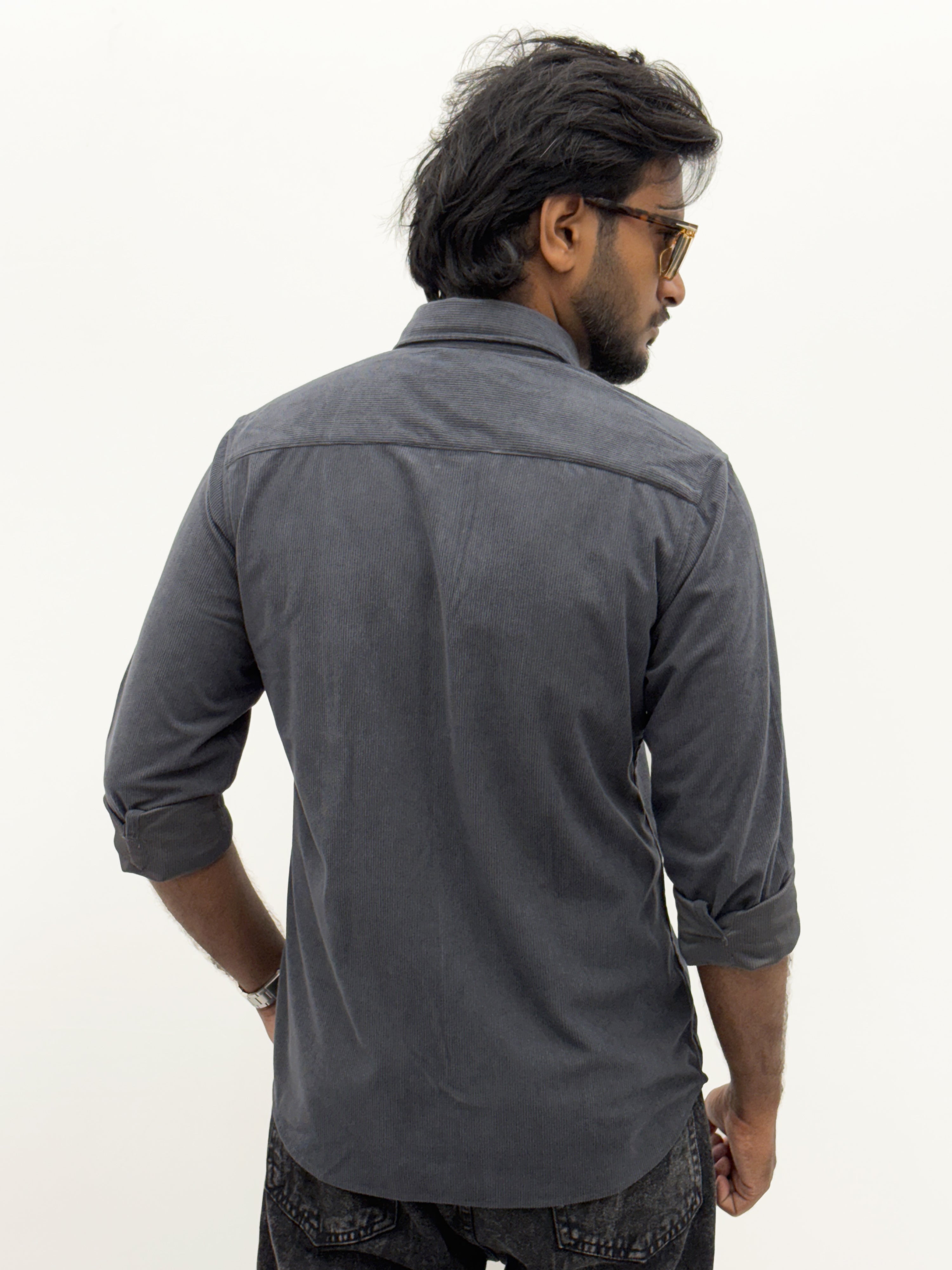 Charcoal Corduroy Shirt