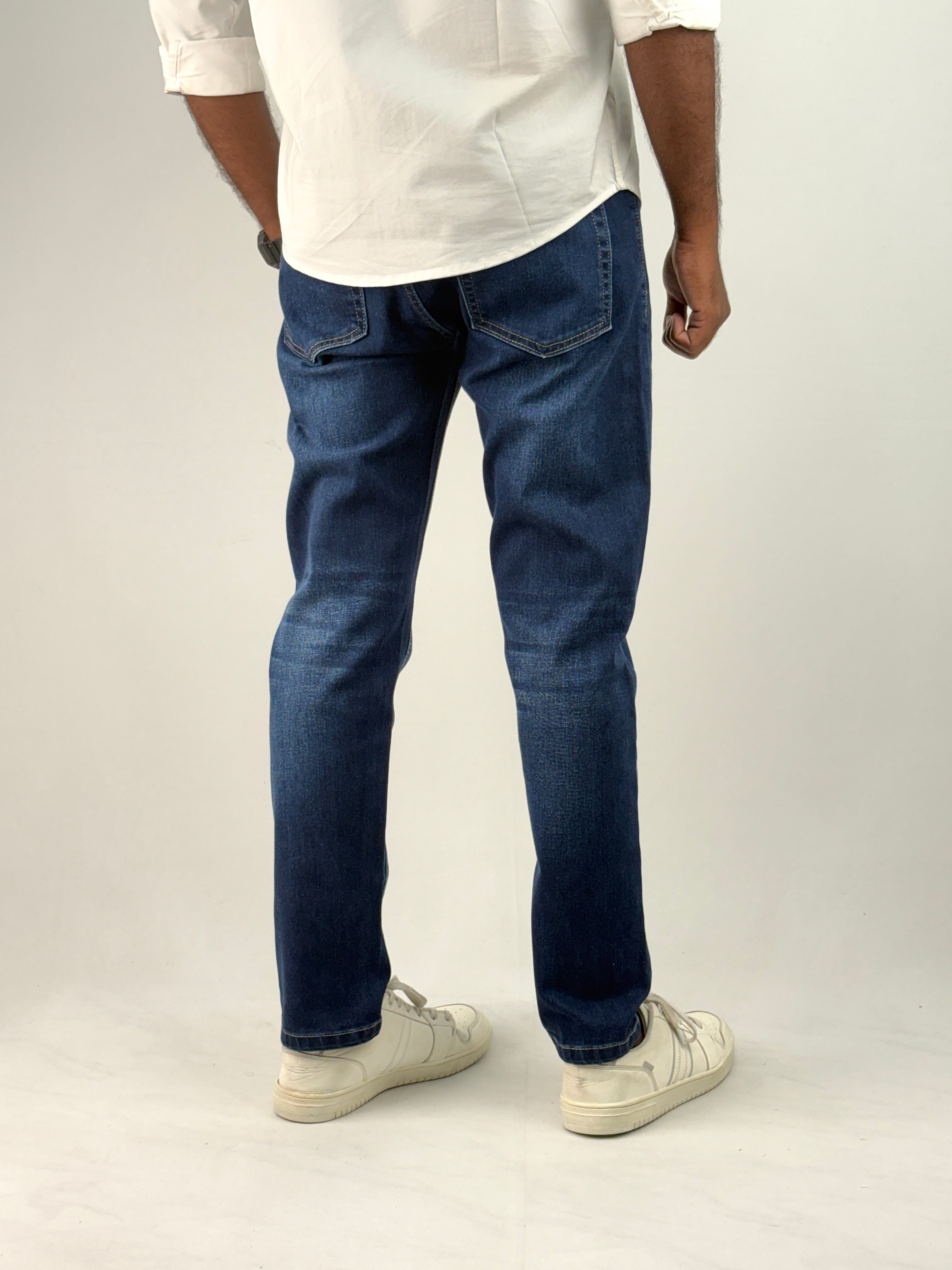 Dark Blue Ankle Fit Jean