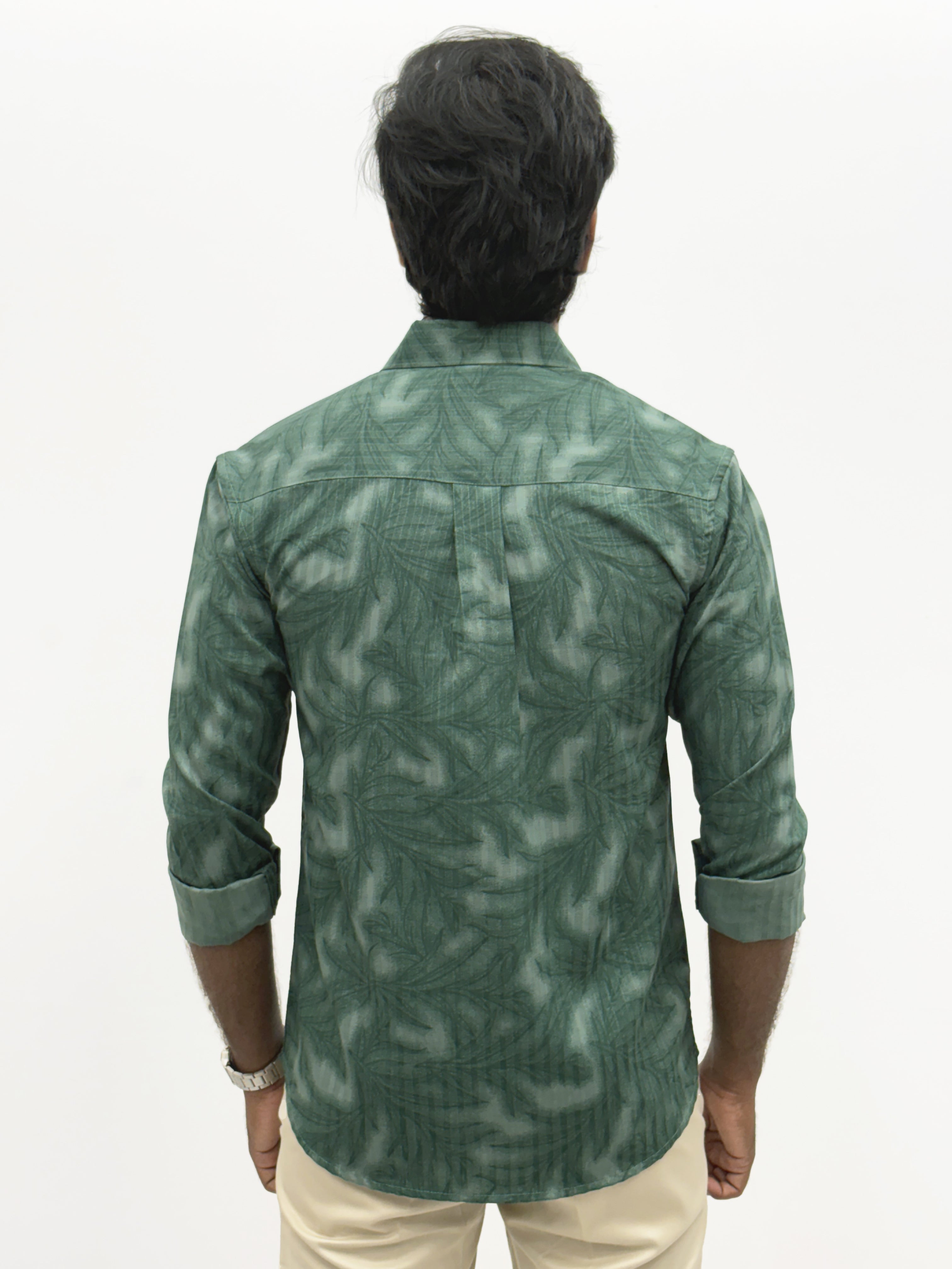 Dark Green IMP Printed Shirt
