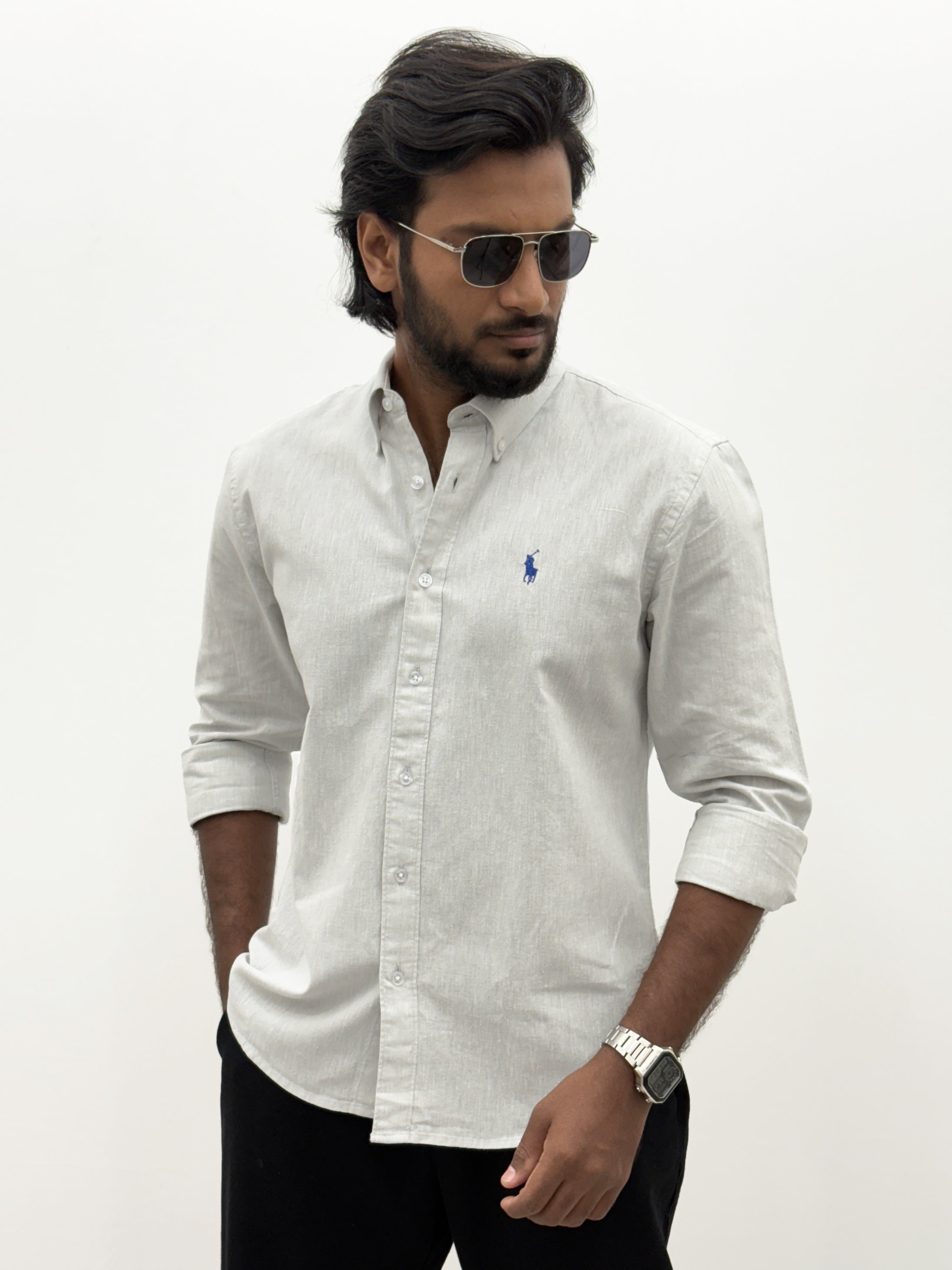 Light Grey Linen Shirt