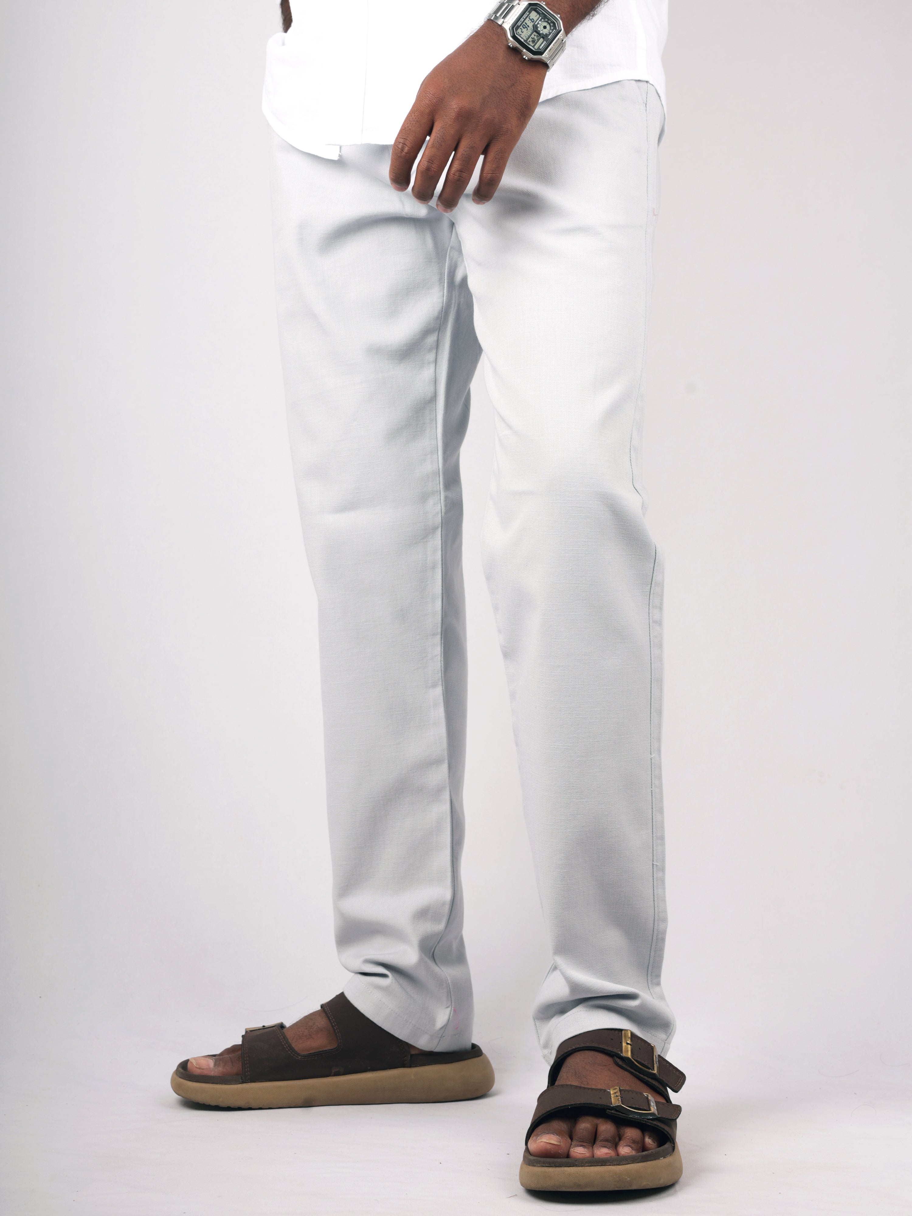 Grey Linen Pant