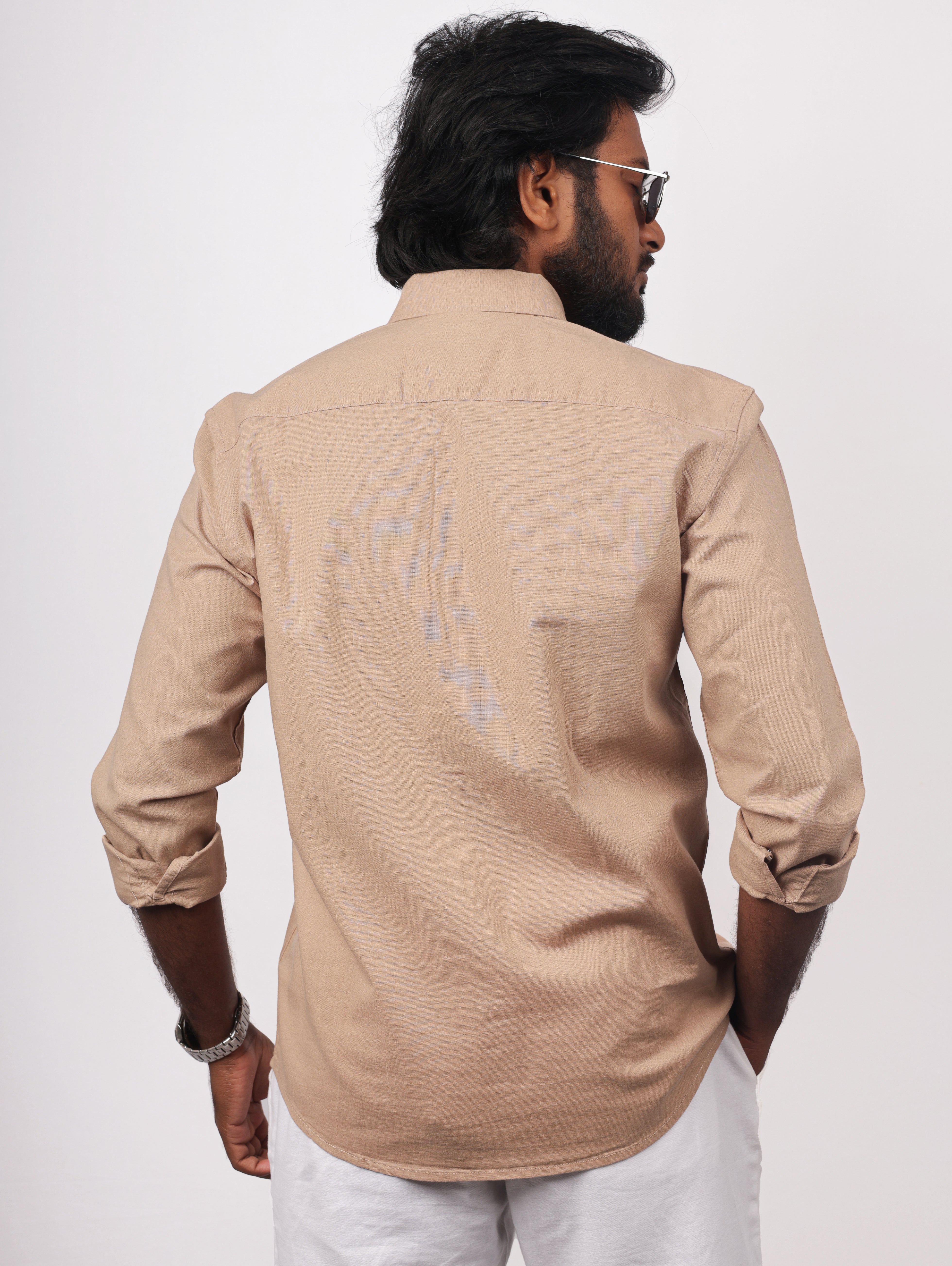 Khaki Linen Shirt