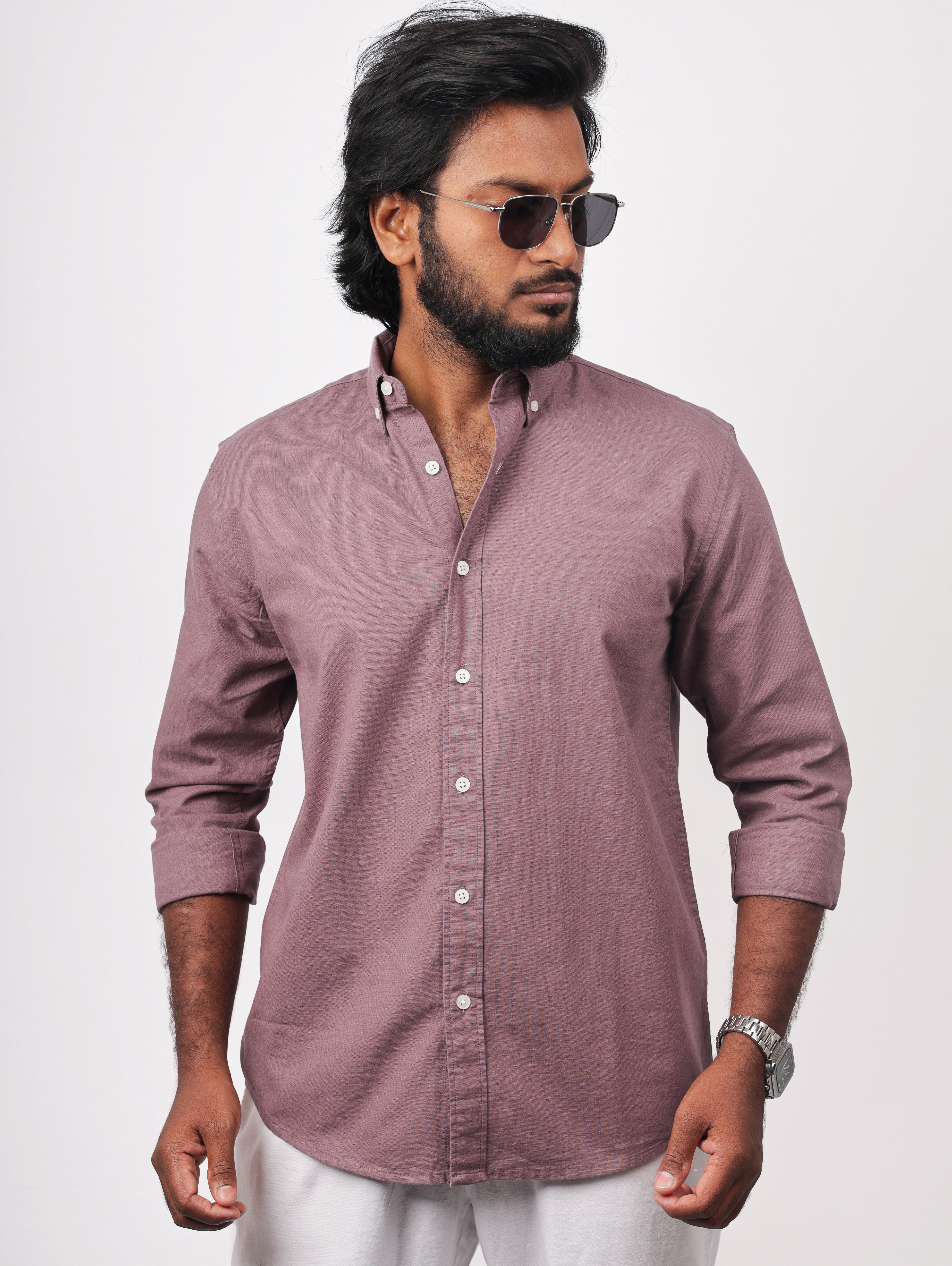 Lavender Linen Shirt