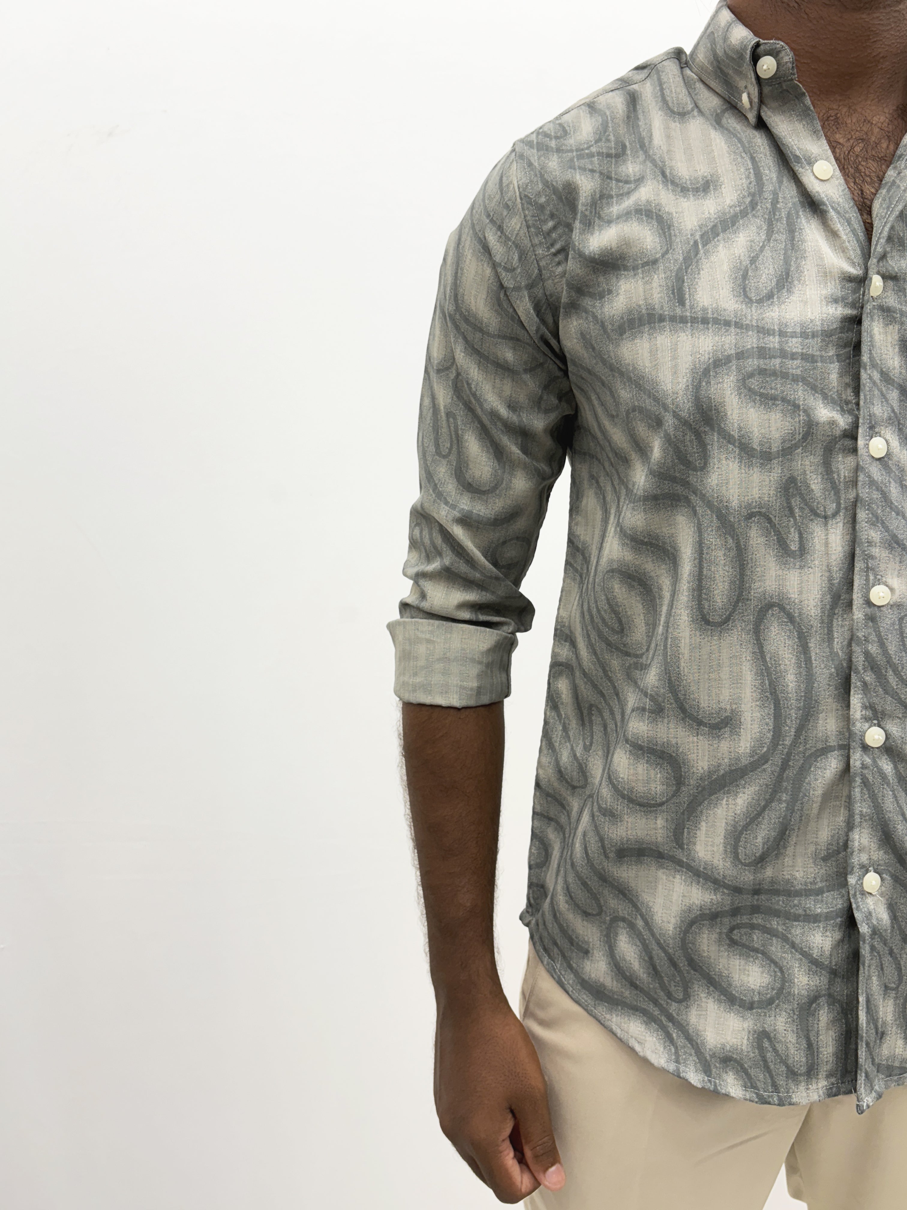 Light Grey IMP Printed Shirt
