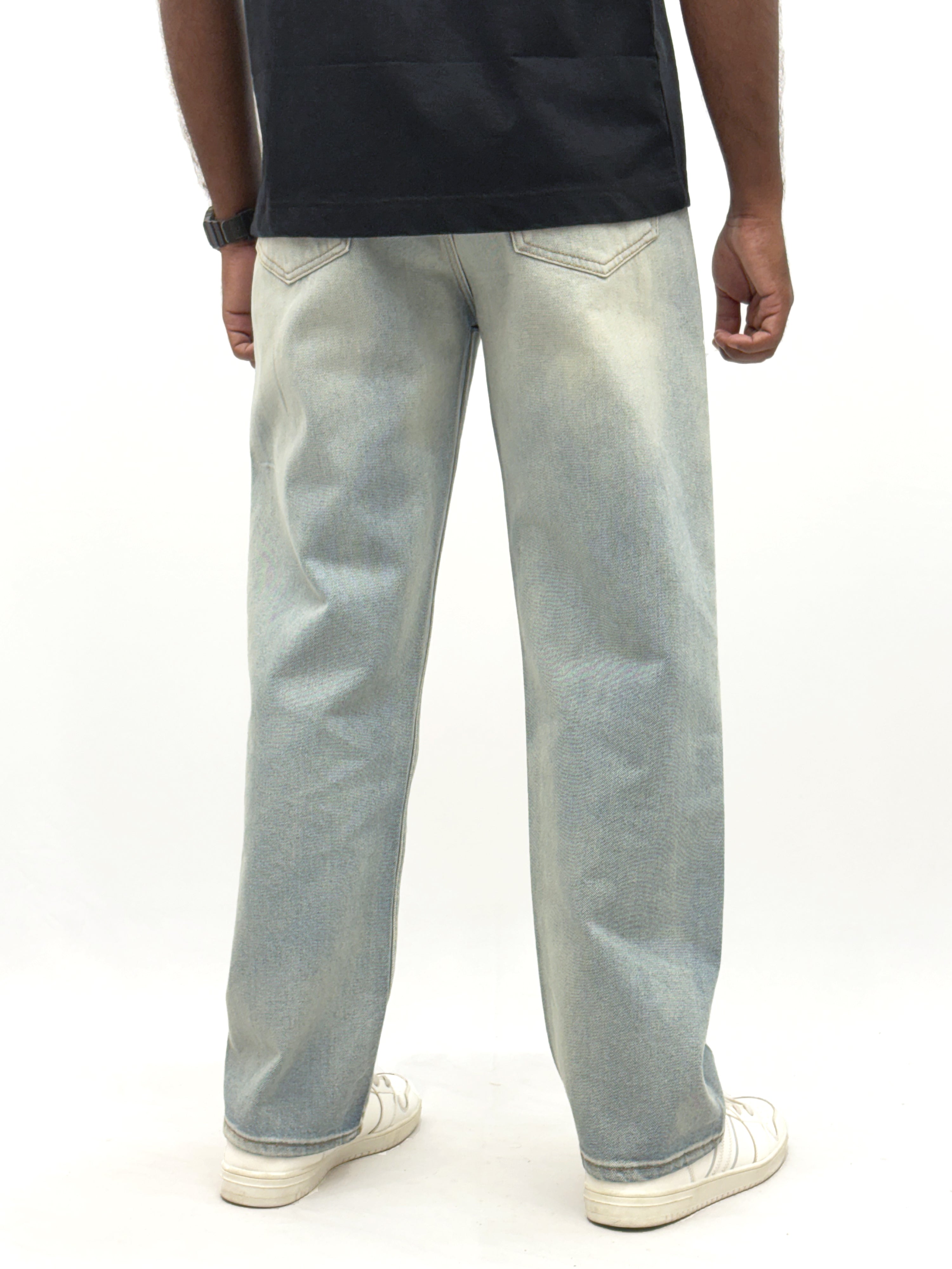 Dusty Light Blue Baggy Jeans