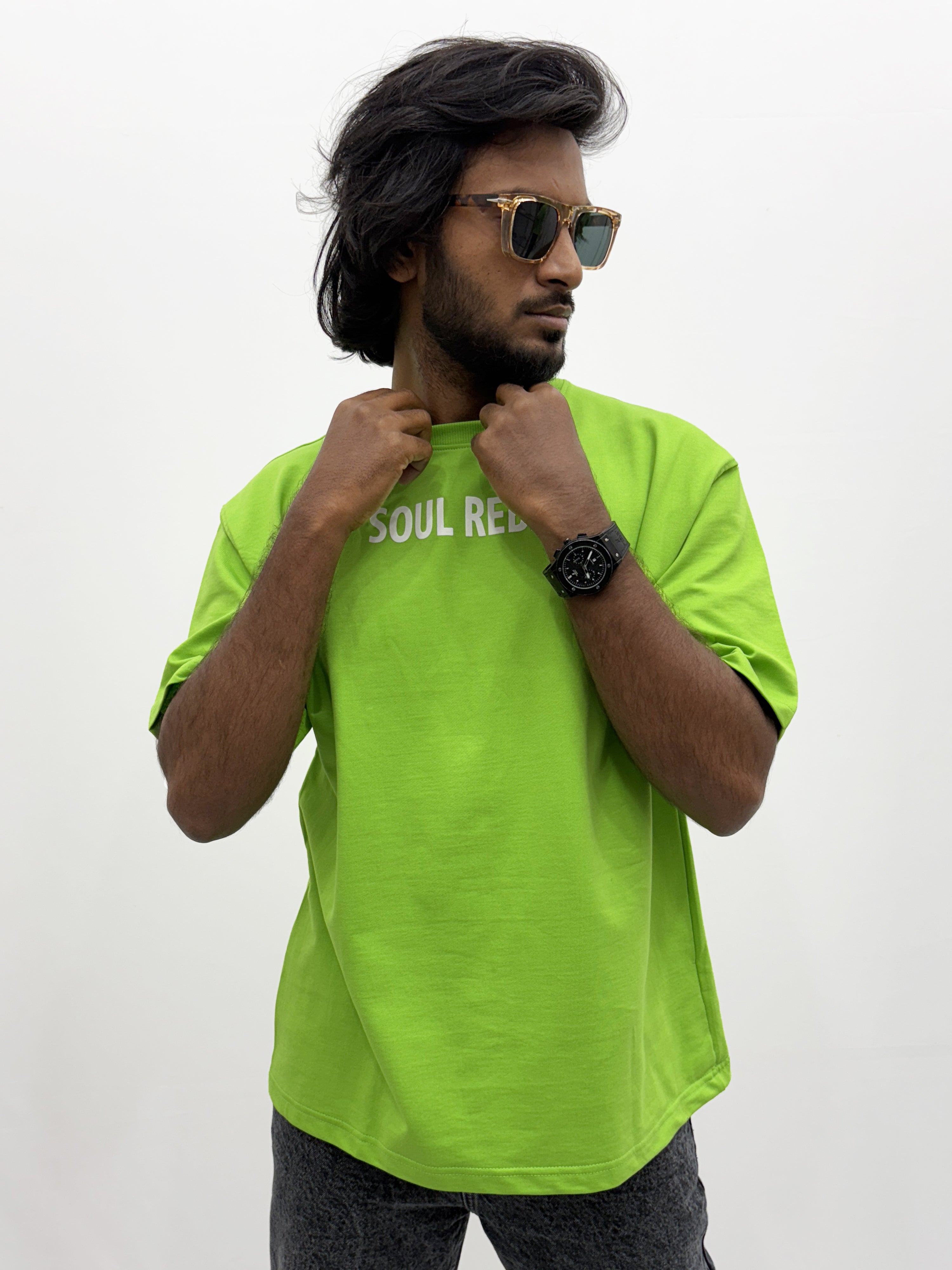 Neon BackPrint Oversize T-Shirt